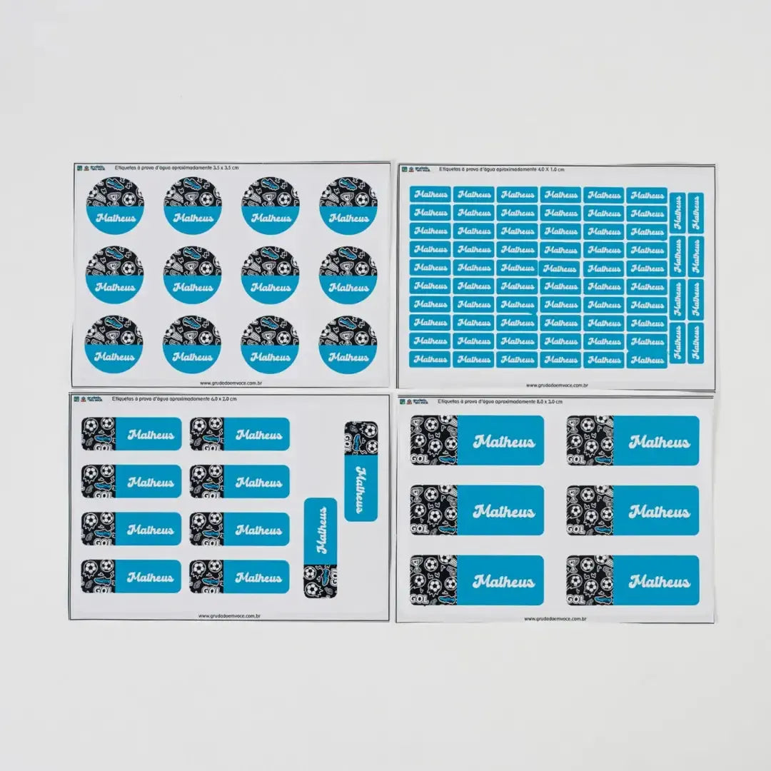 Kit Colorido Mix-Grudado em Você-Personalizados