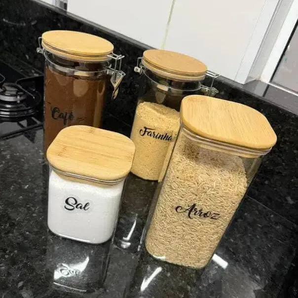 Kit Organização Transparente-Grudado em Você-Personalizados