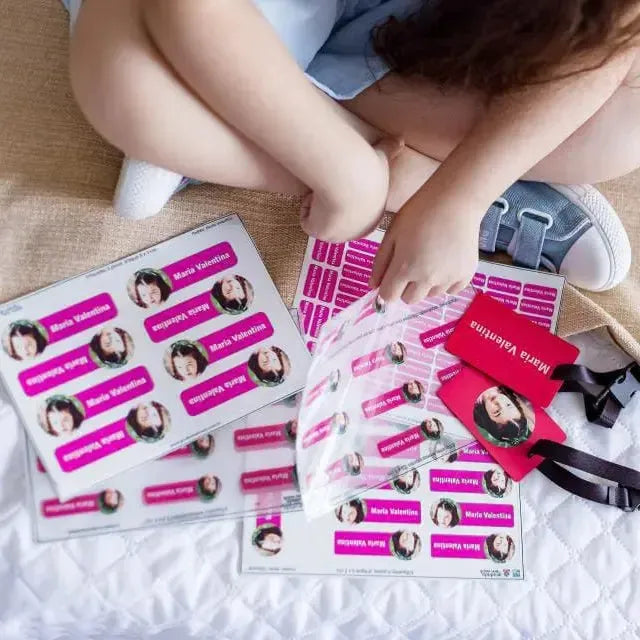 Kit de Etiquetas com Foto-Grudado em Você-Personalizados