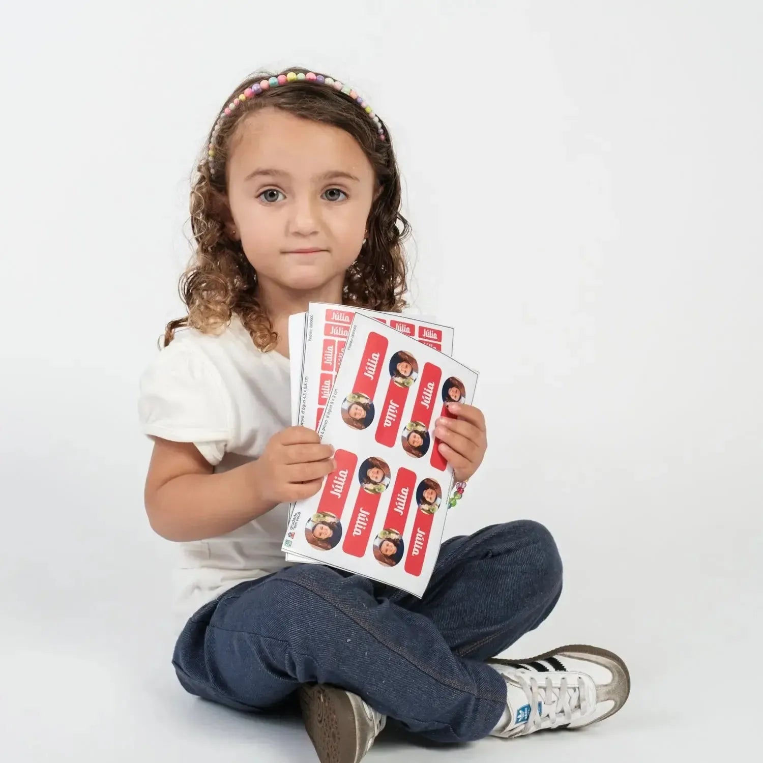 Kit de Etiquetas com Foto-Grudado em Você-Personalizados