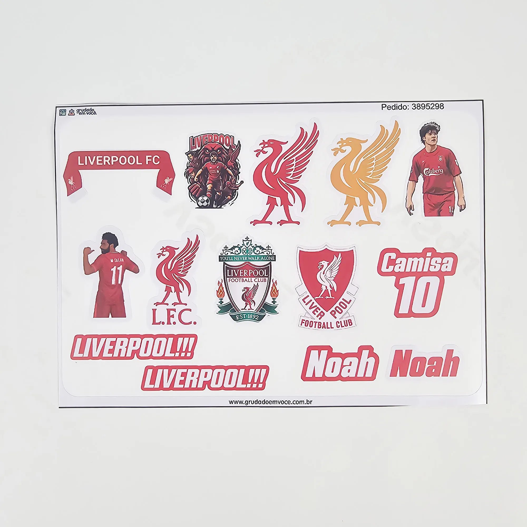 Combo Meu Craque Liverpool Personalizado