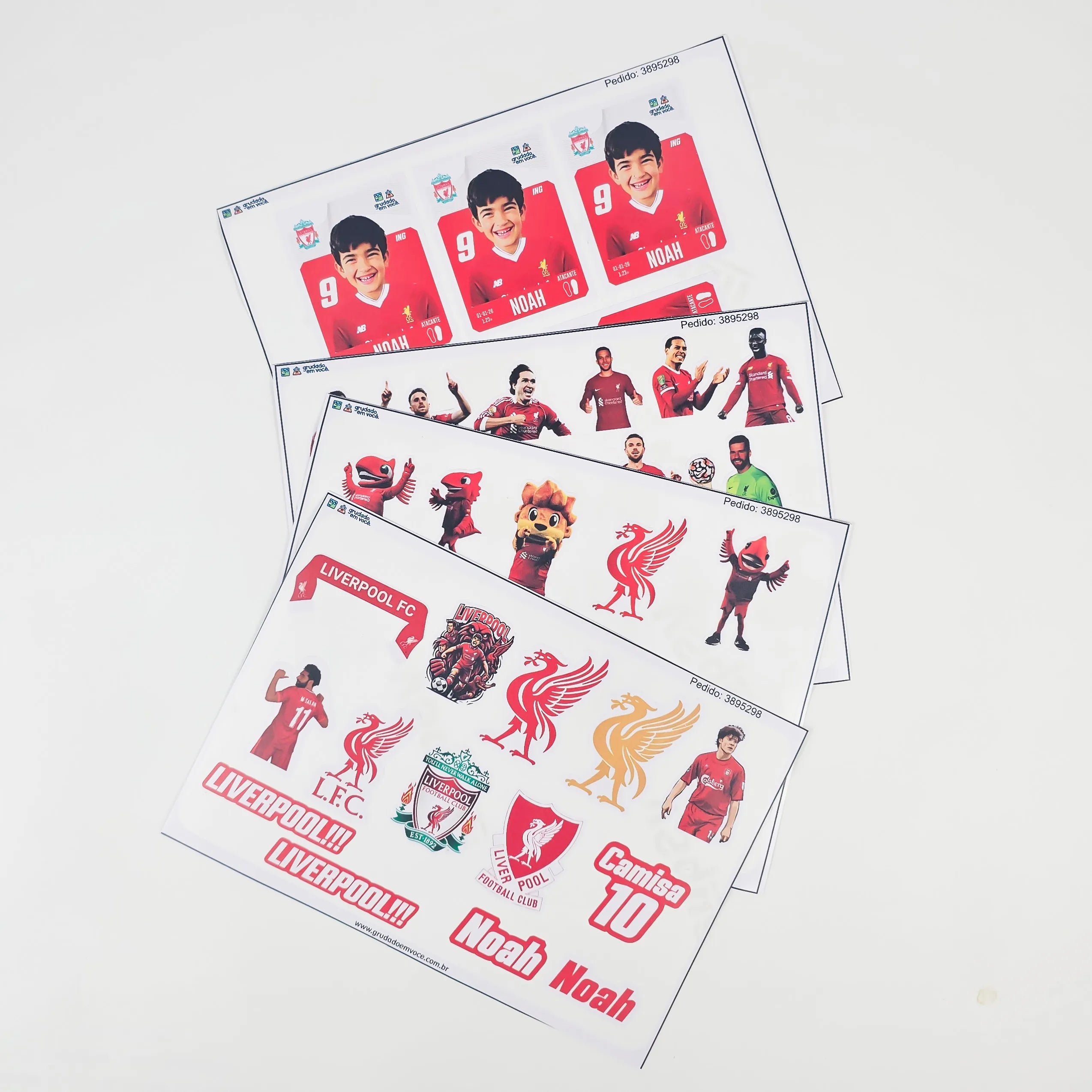 Combo Meu Craque Liverpool Personalizado
