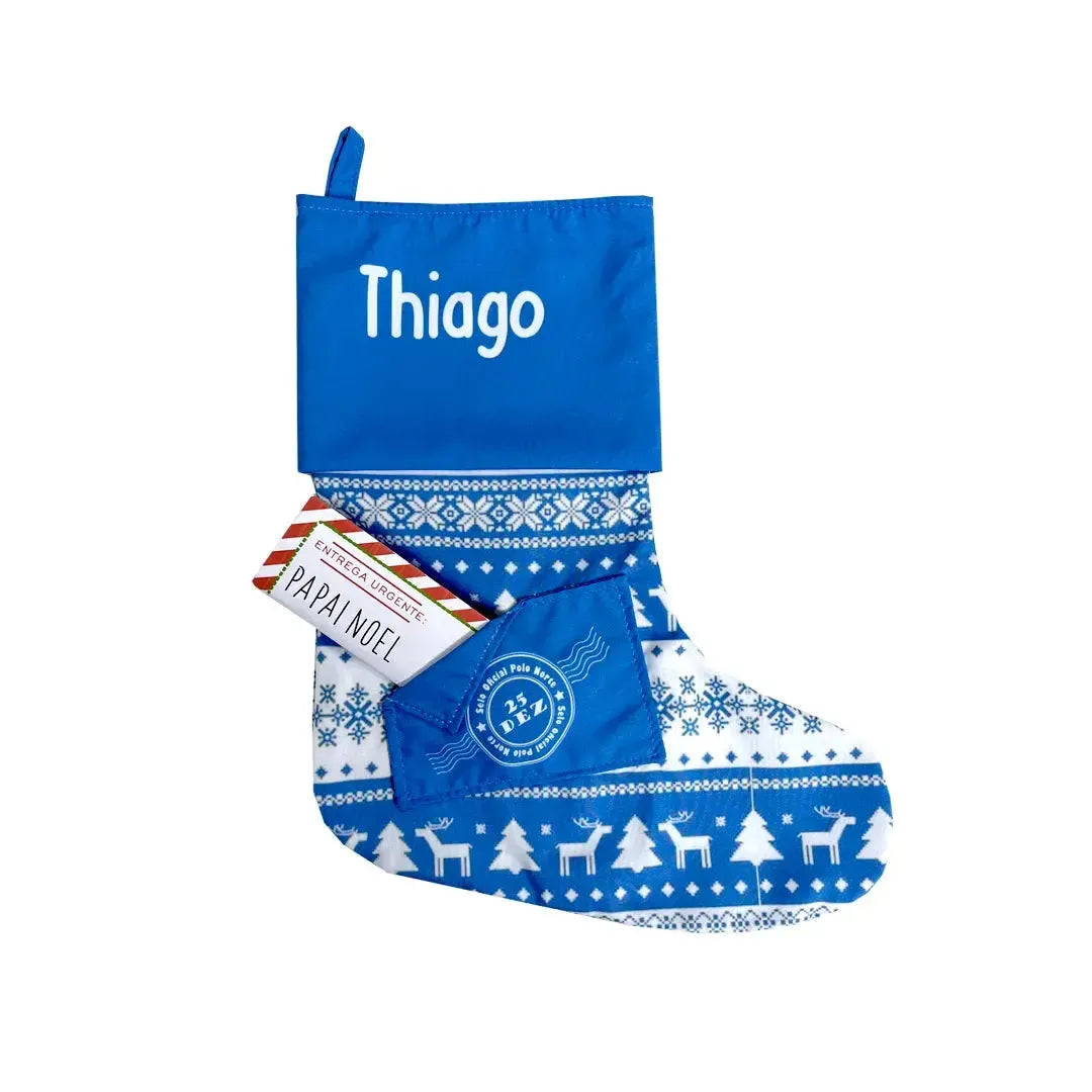 Meia de Natal-Grudado em Você-Personalizados