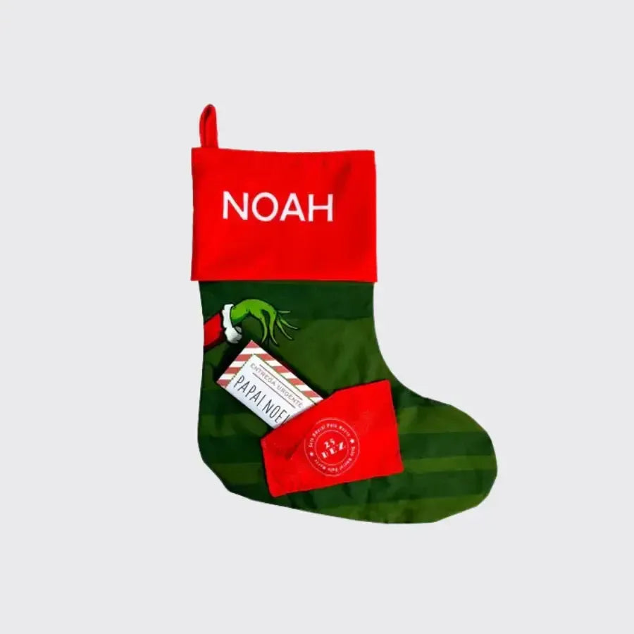 Meia de Natal-Grudado em Você-Personalizados