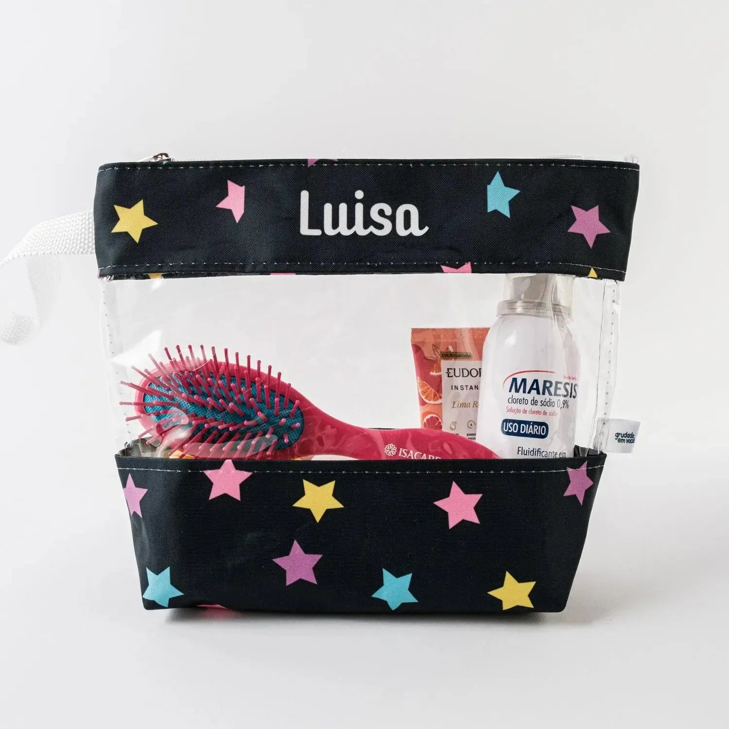 Necessaire Clear-Grudado em Você-Personalizados