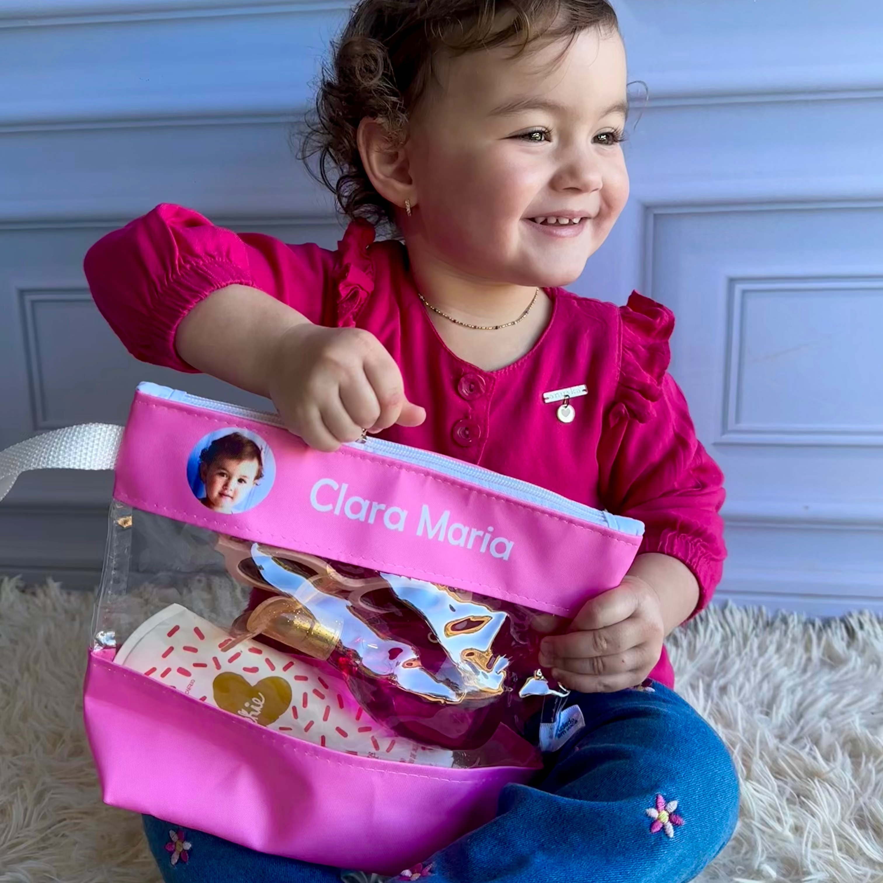 Necessaire Clear com Foto-Grudado em Você-Personalizados