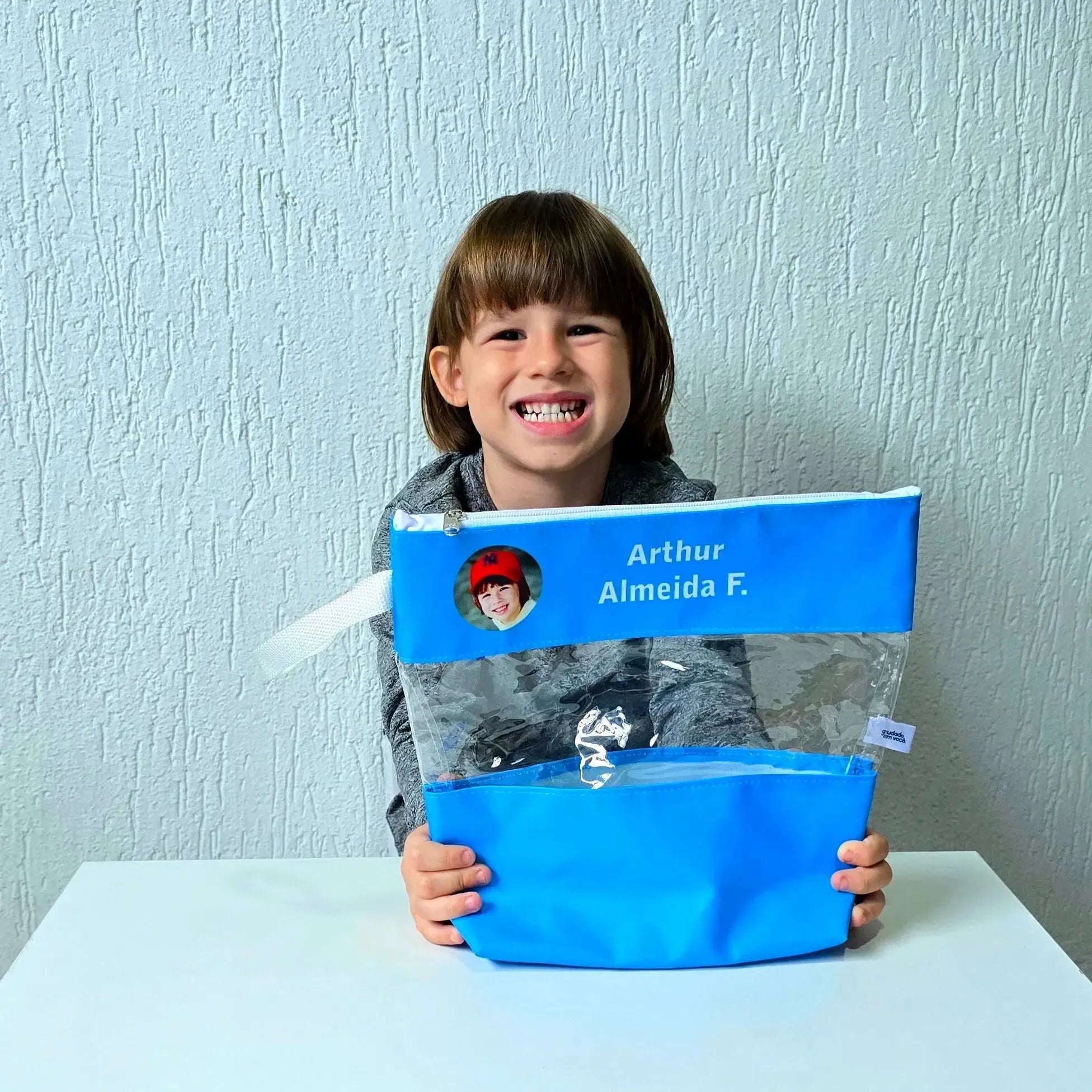 Necessaire Clear com Foto-Grudado em Você-Personalizados