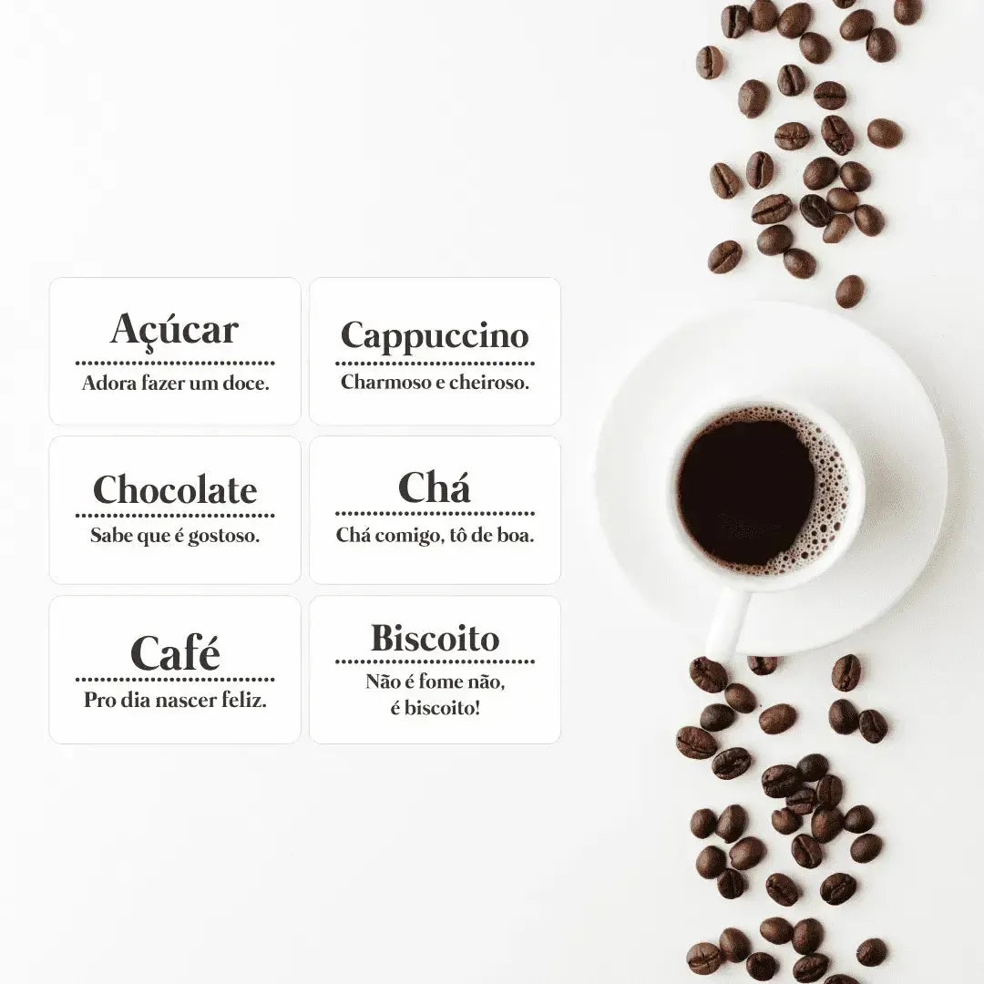 Organização Divertida-Grudado em Você-Personalizados