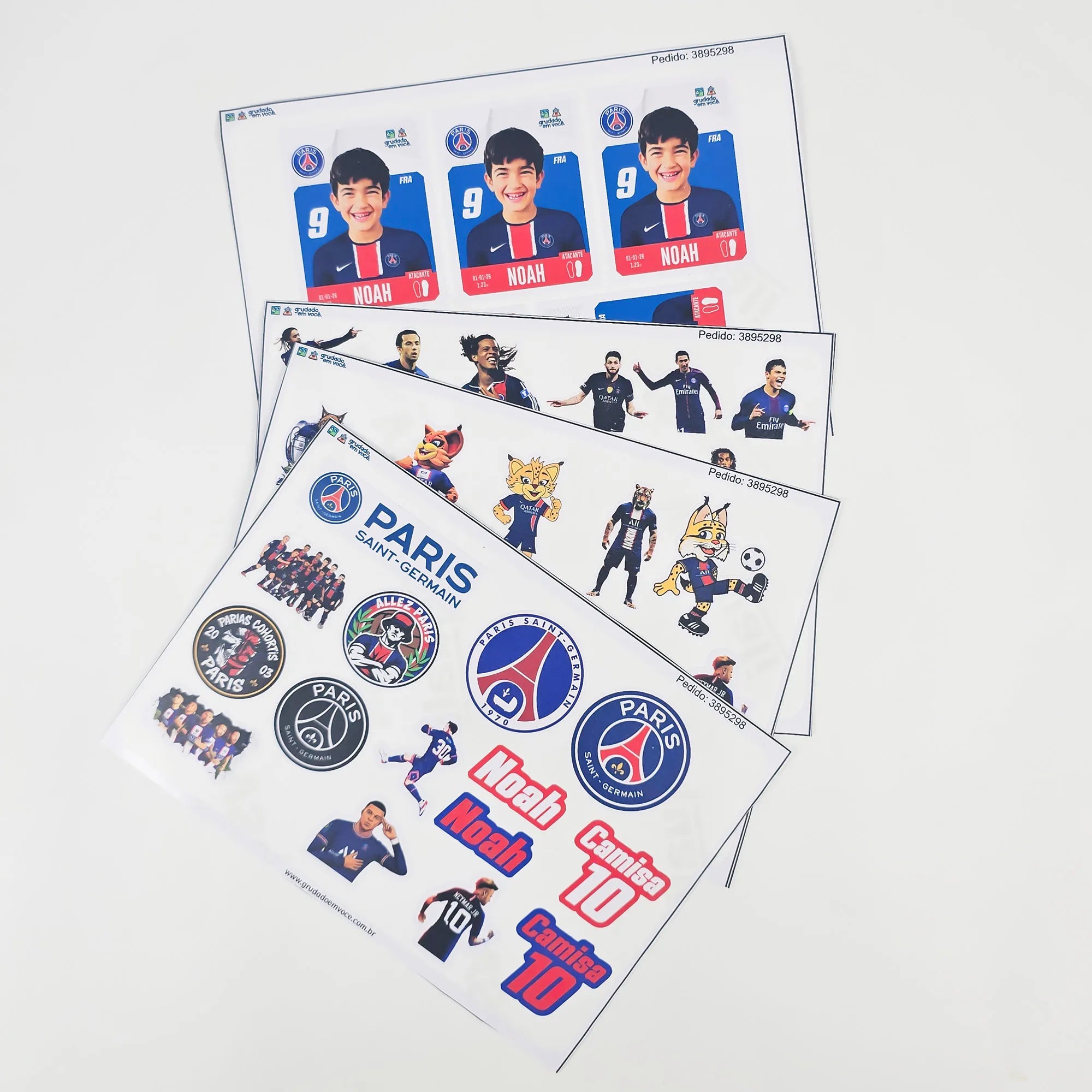 Combo Meu Craque Paris Saint-Germain Personalizado