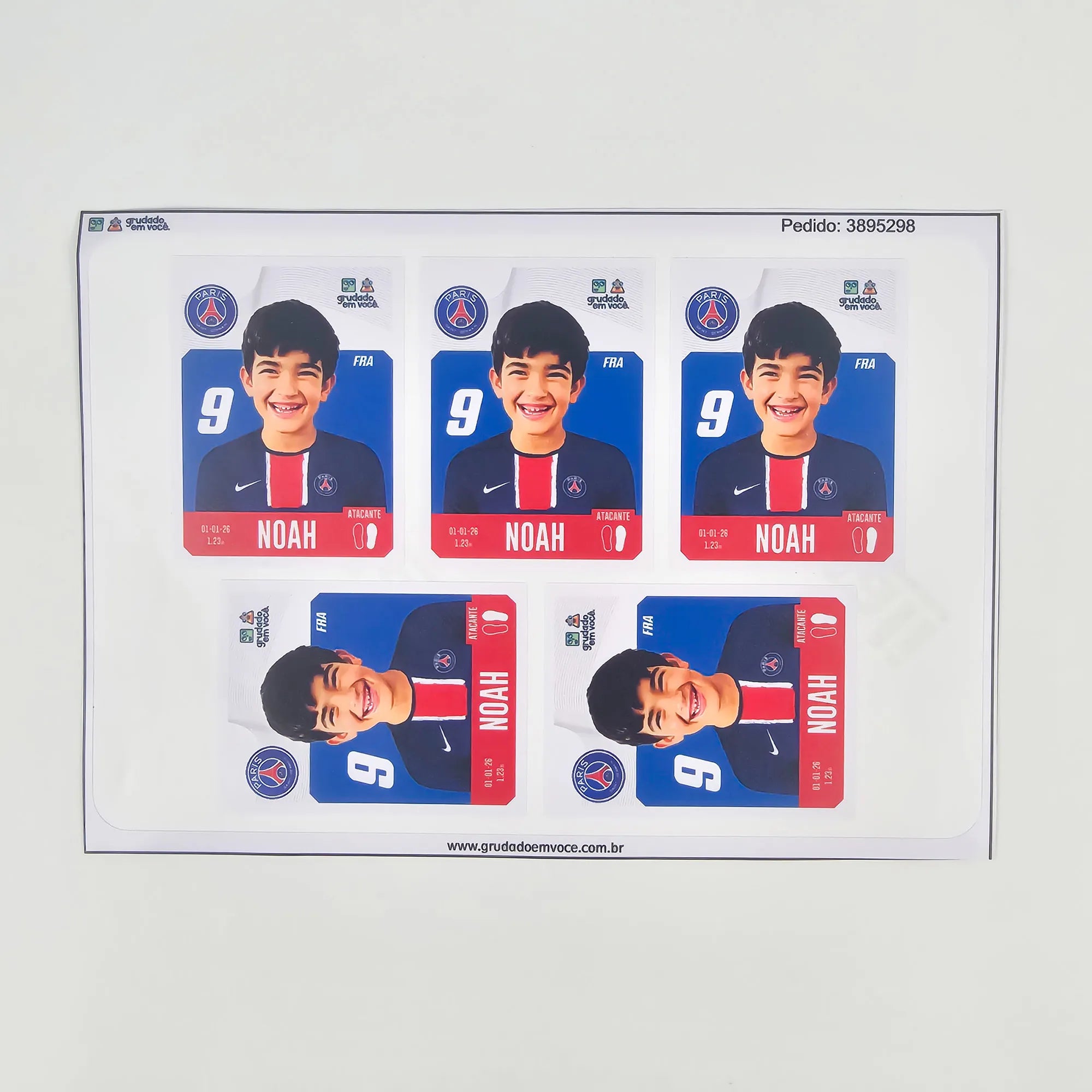 Combo Meu Craque Paris Saint-Germain Personalizado