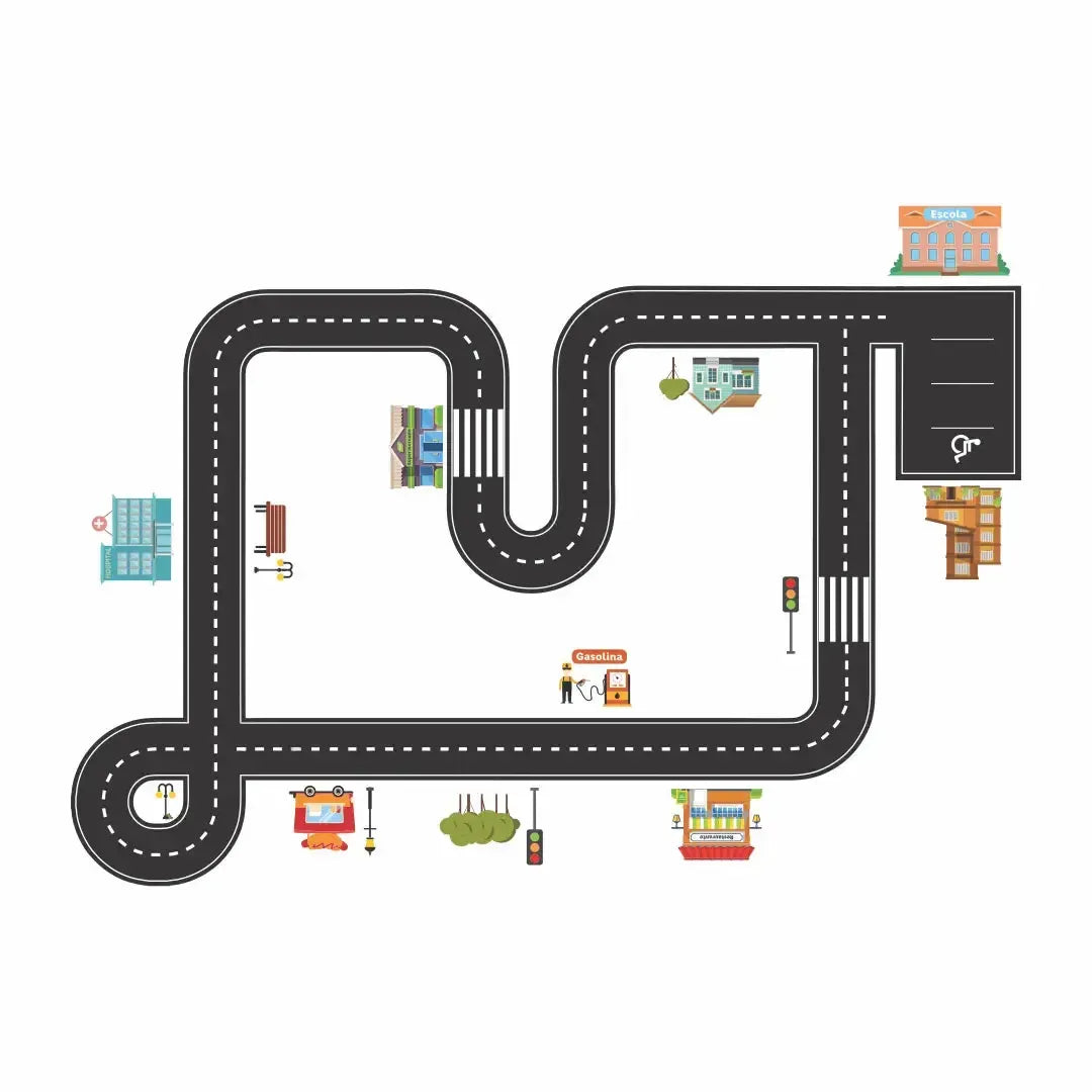 Pista de Carrinhos-Grudado em Você-Personalizados