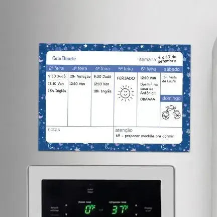 Planejador Semanal-Grudado em Você-Personalizados