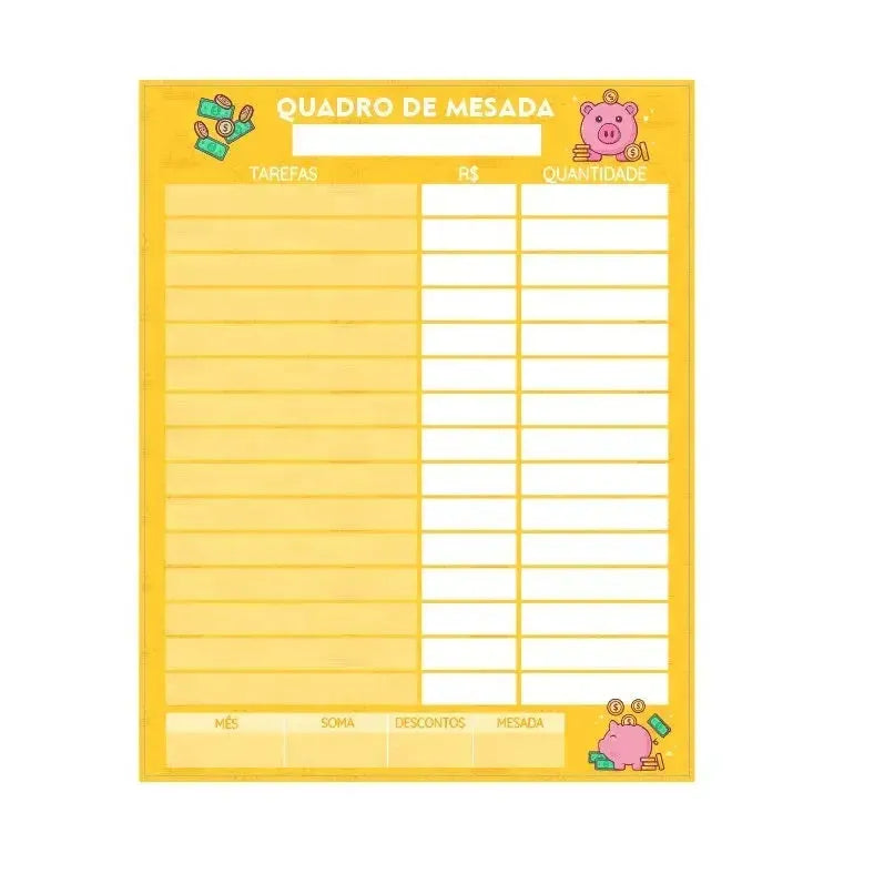 Quadro de Mesada-Grudado em Você-Personalizados