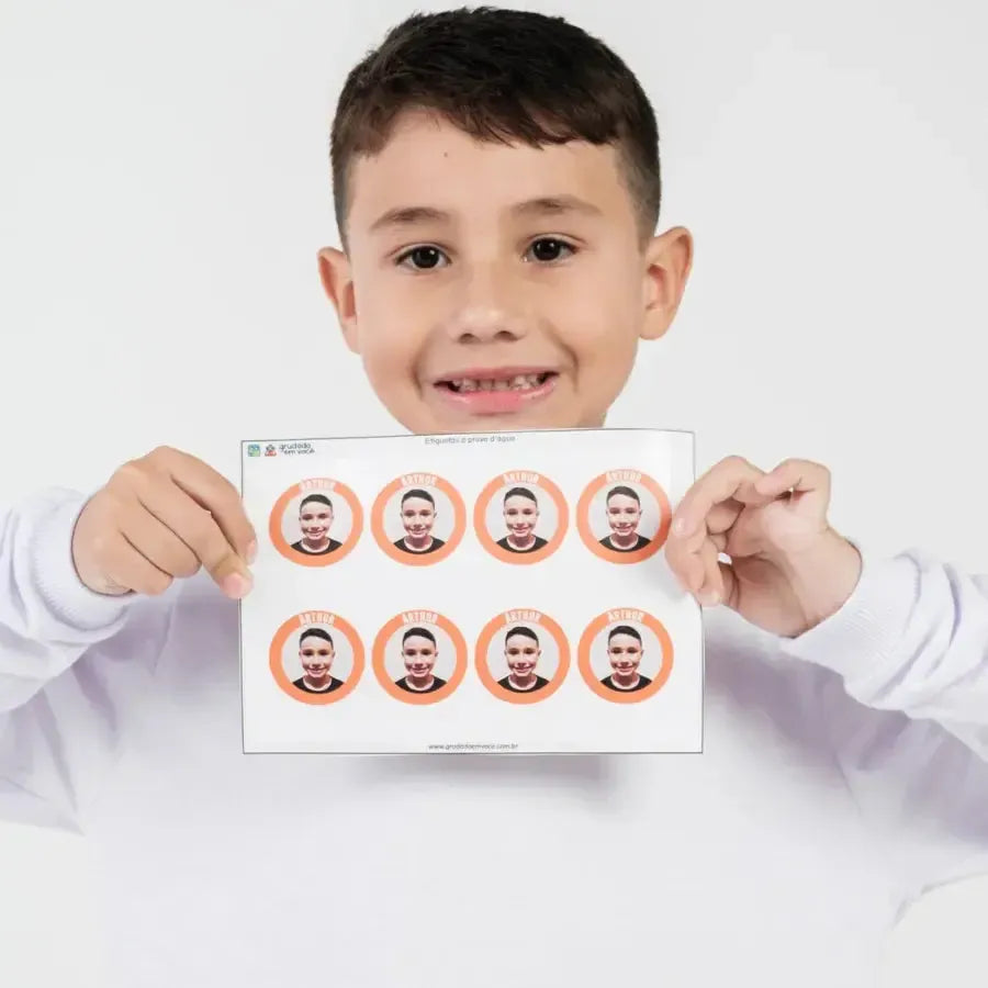 Redonda com Foto 4cm-Grudado em Você-Personalizados