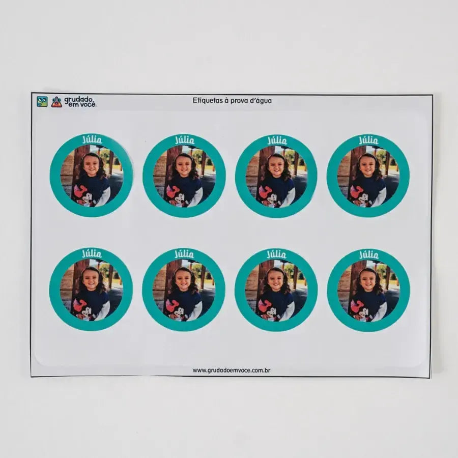 Redonda com Foto 4cm-Grudado em Você-Personalizados