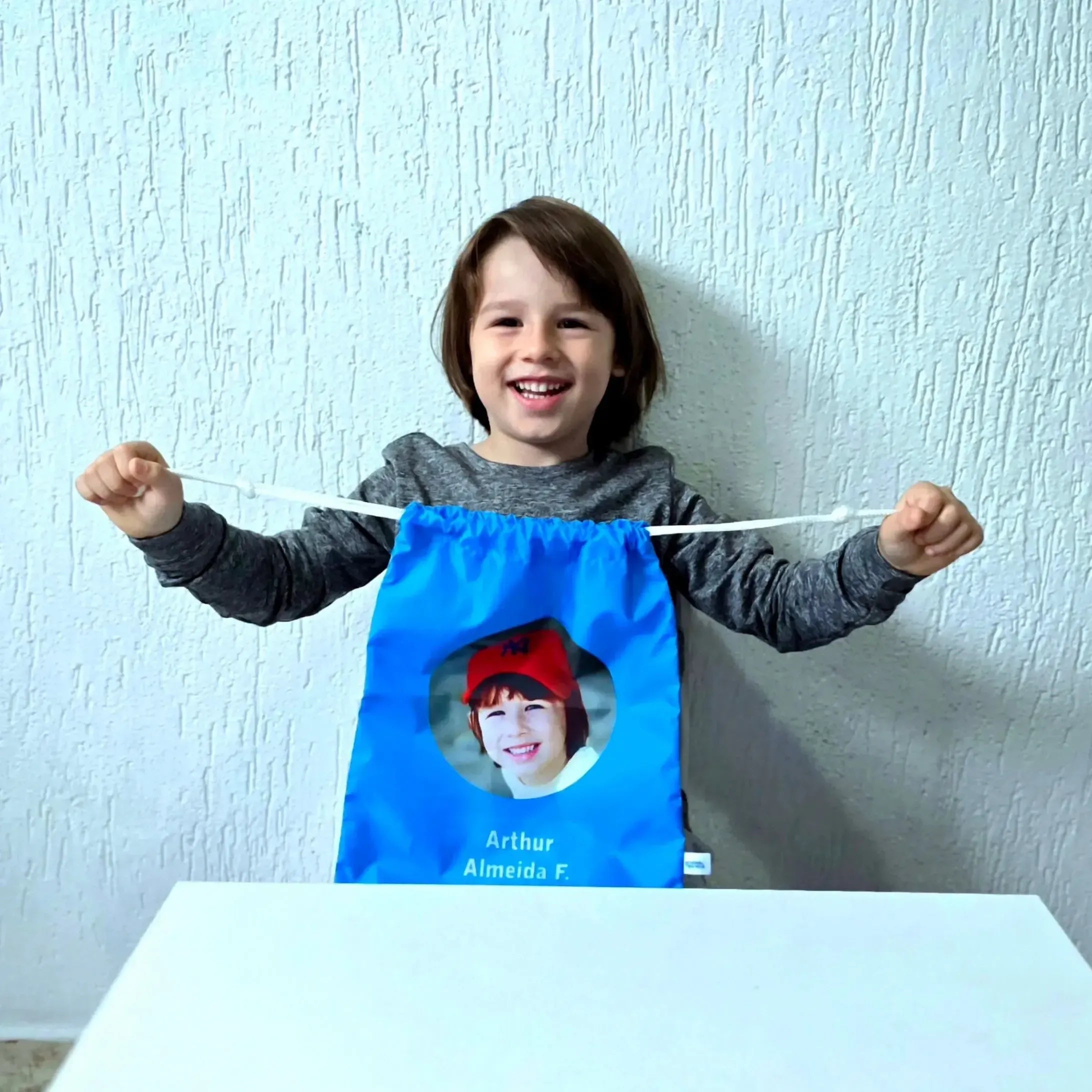 Saco Personalizado com Foto-Grudado em Você-Personalizados