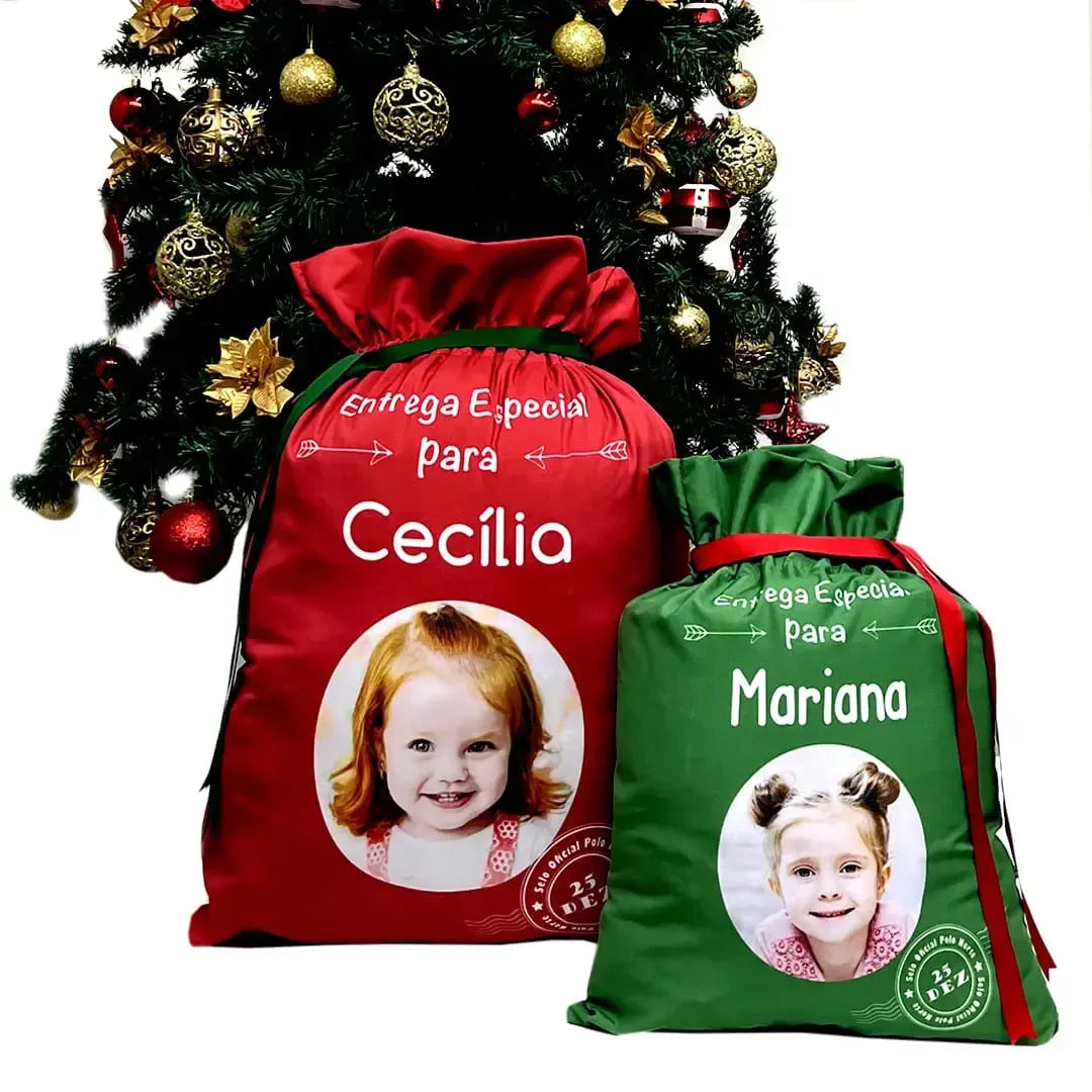 Saco de Natal com Foto