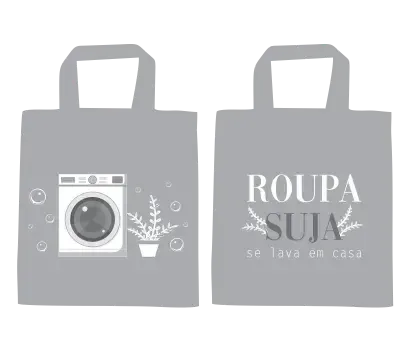Sacola de Roupa Suja-Grudado em Você-Personalizados
