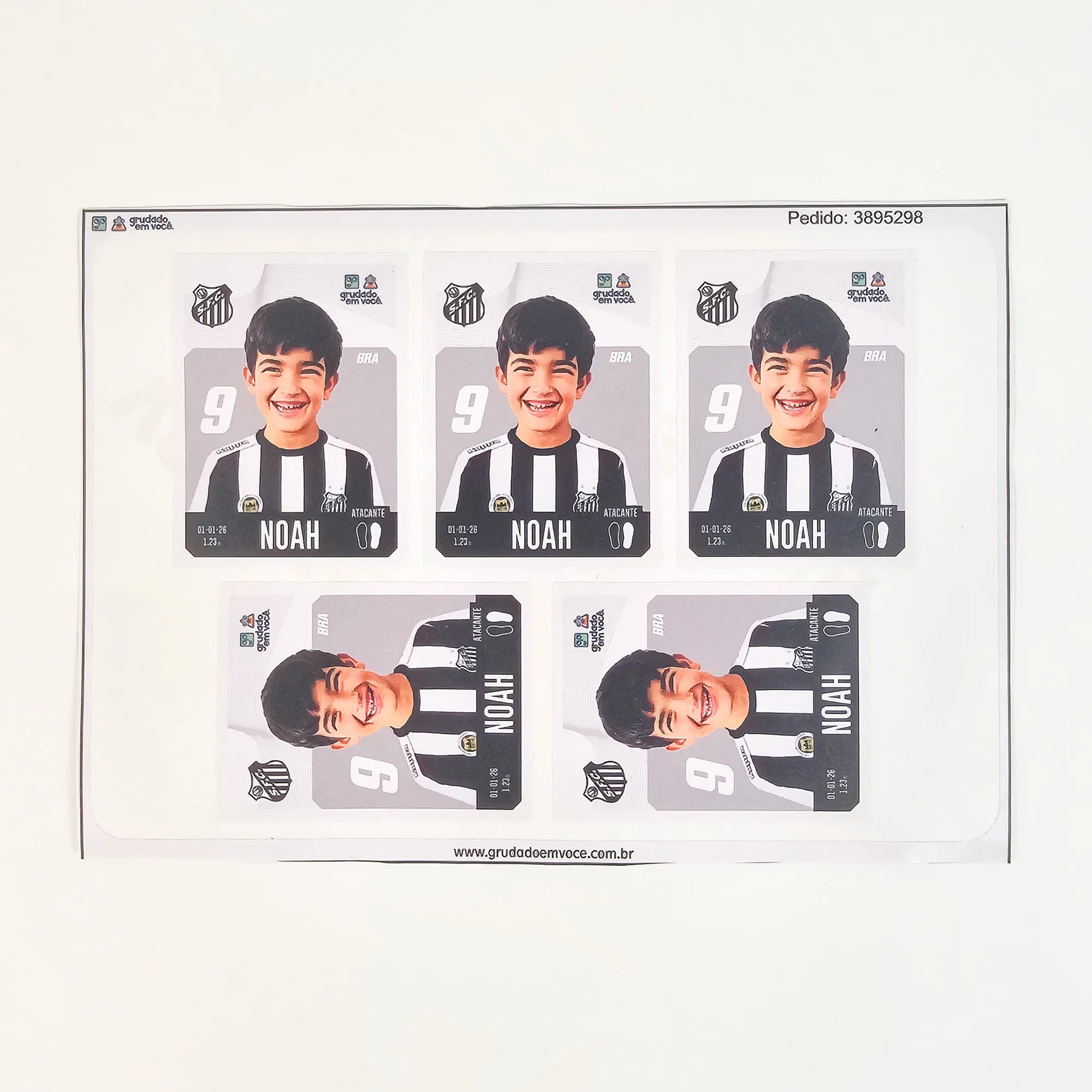 Combo Meu Craque Santos Personalizado