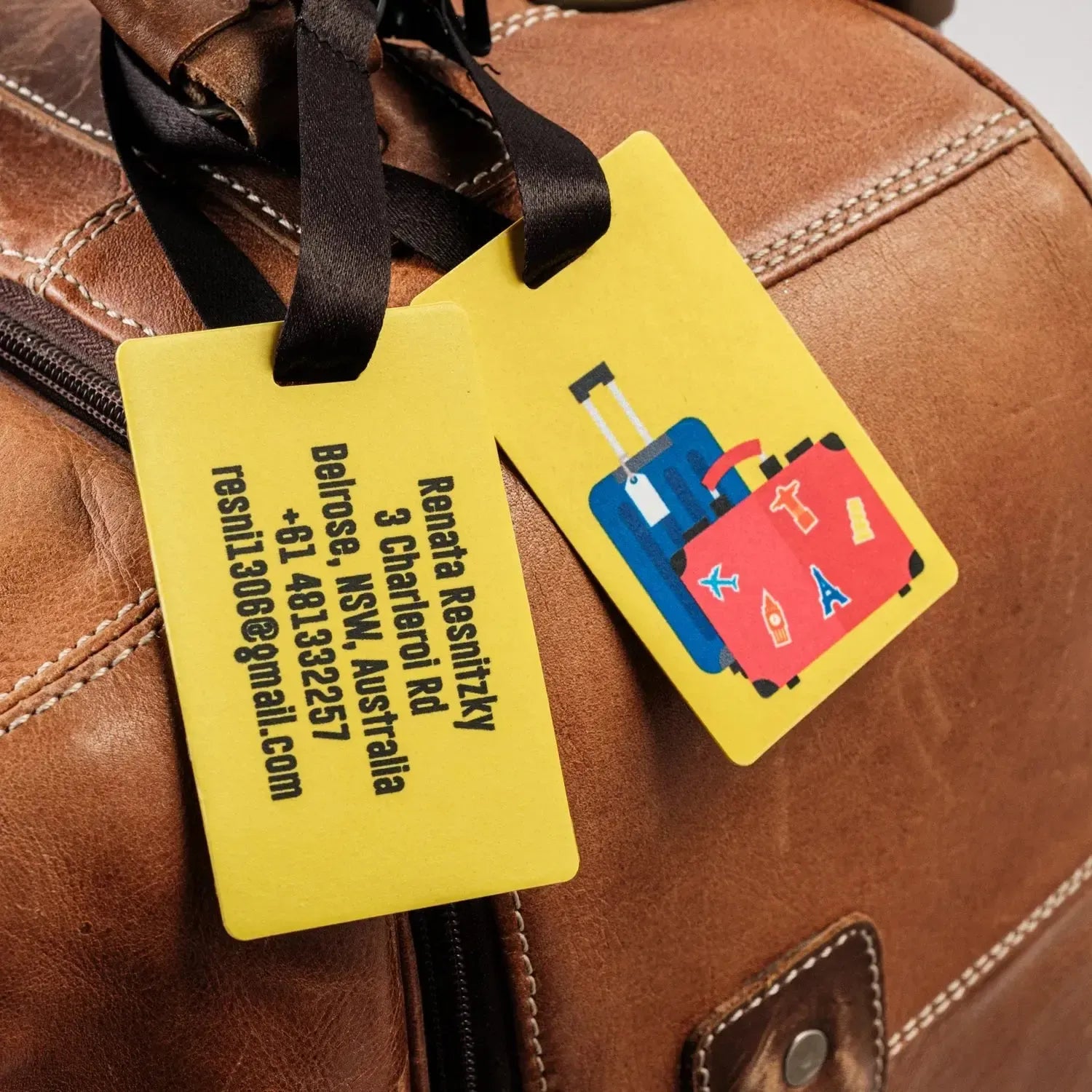Tag Bagagem-Grudado em Você-Personalizados