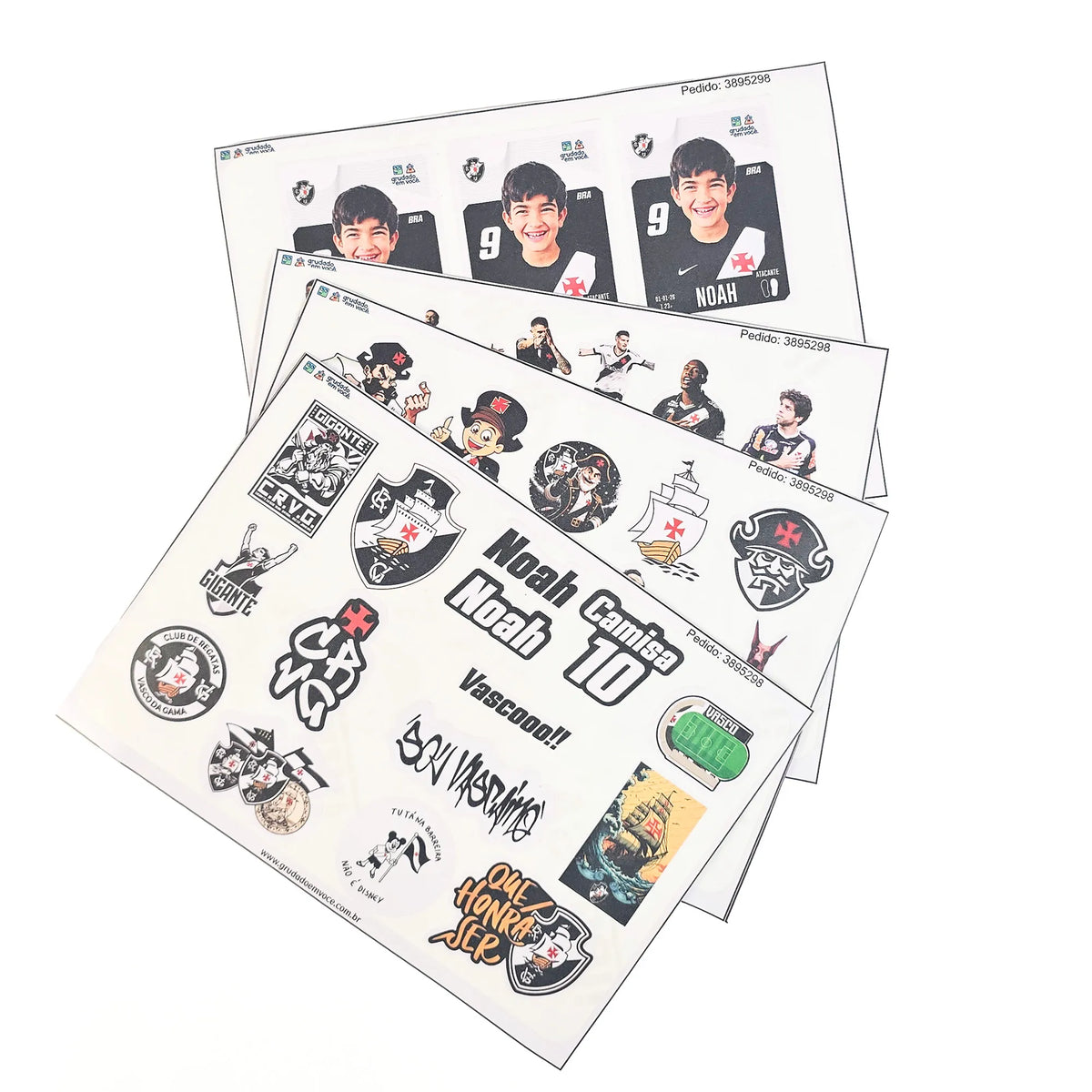 Combo Meu Craque Vasco Personalizado