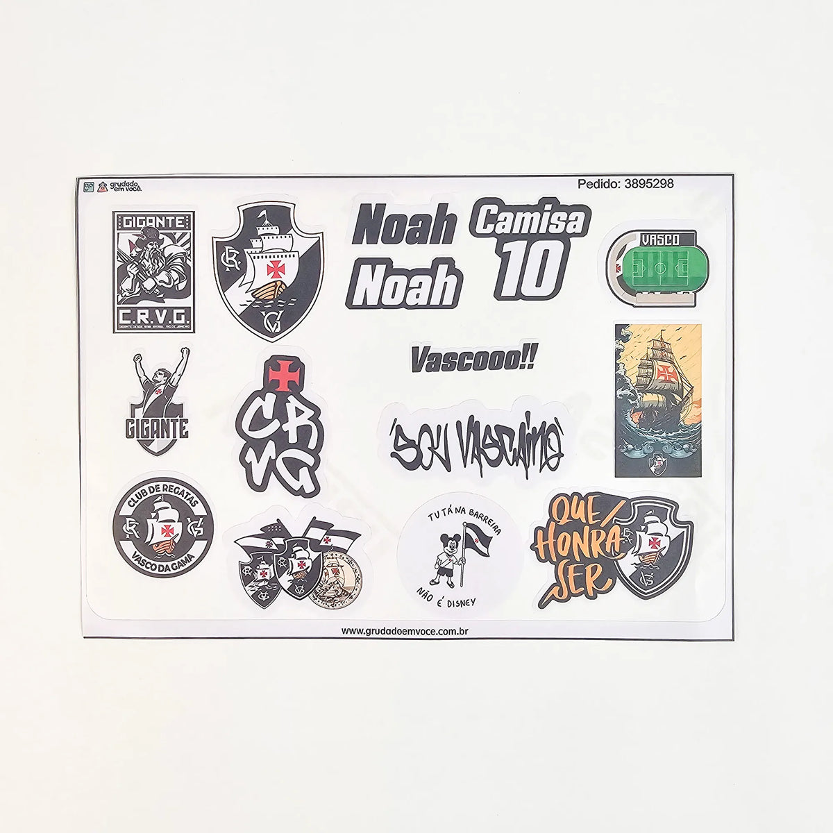 Combo Meu Craque Vasco Personalizado
