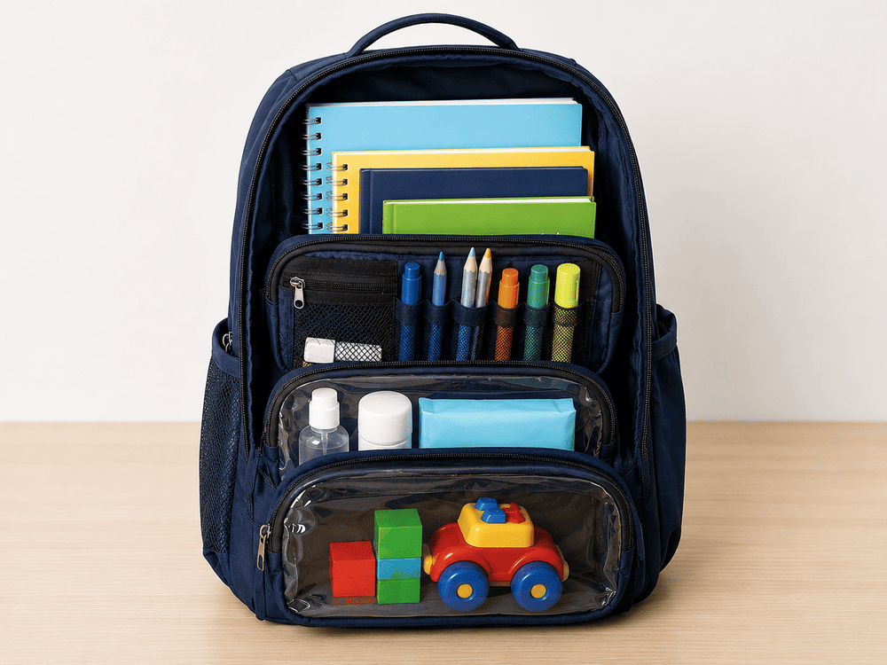 Como organizar a mochila escolar para a criança encontrar tudo sozinha