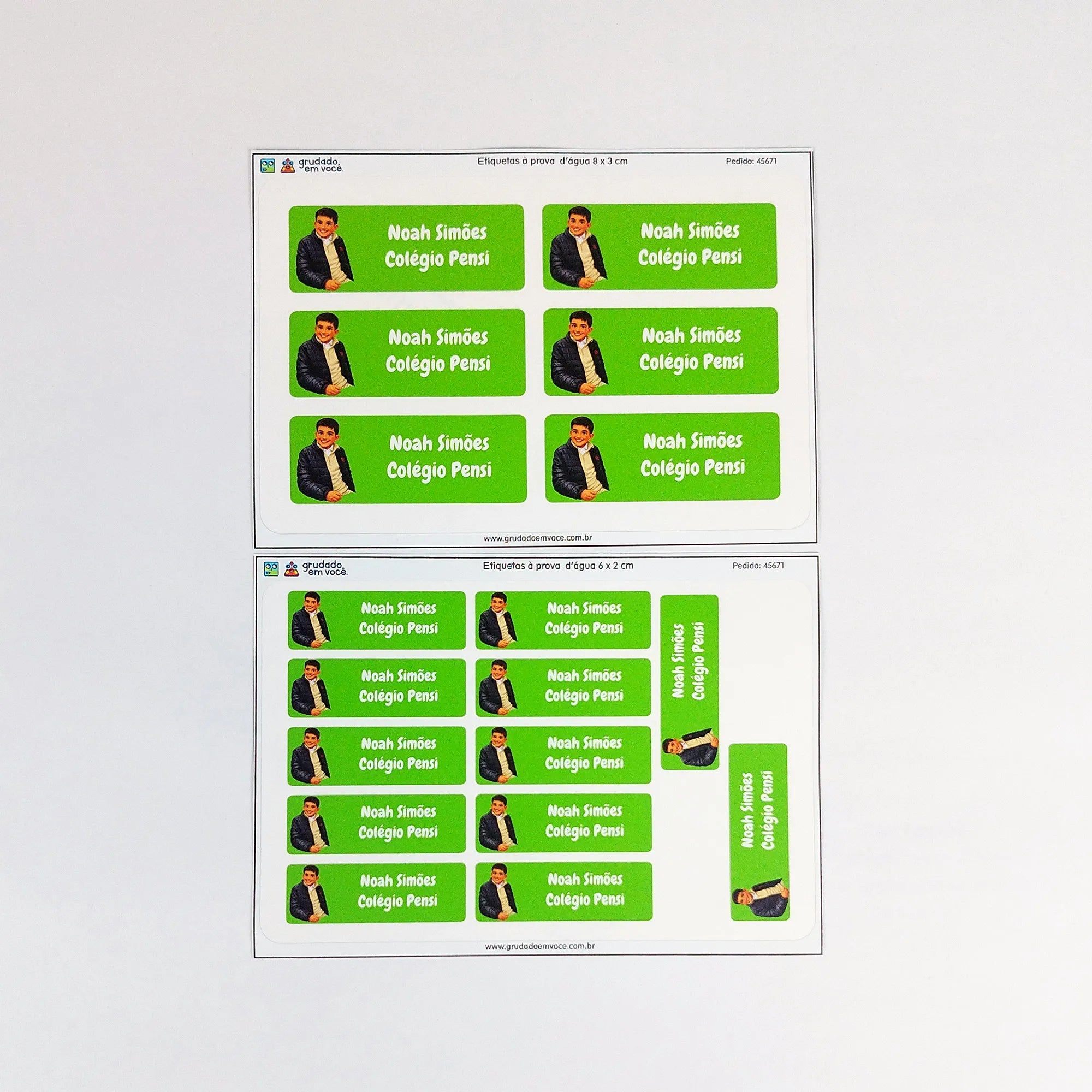 Kit de Etiquetas Personalizado com Avatar