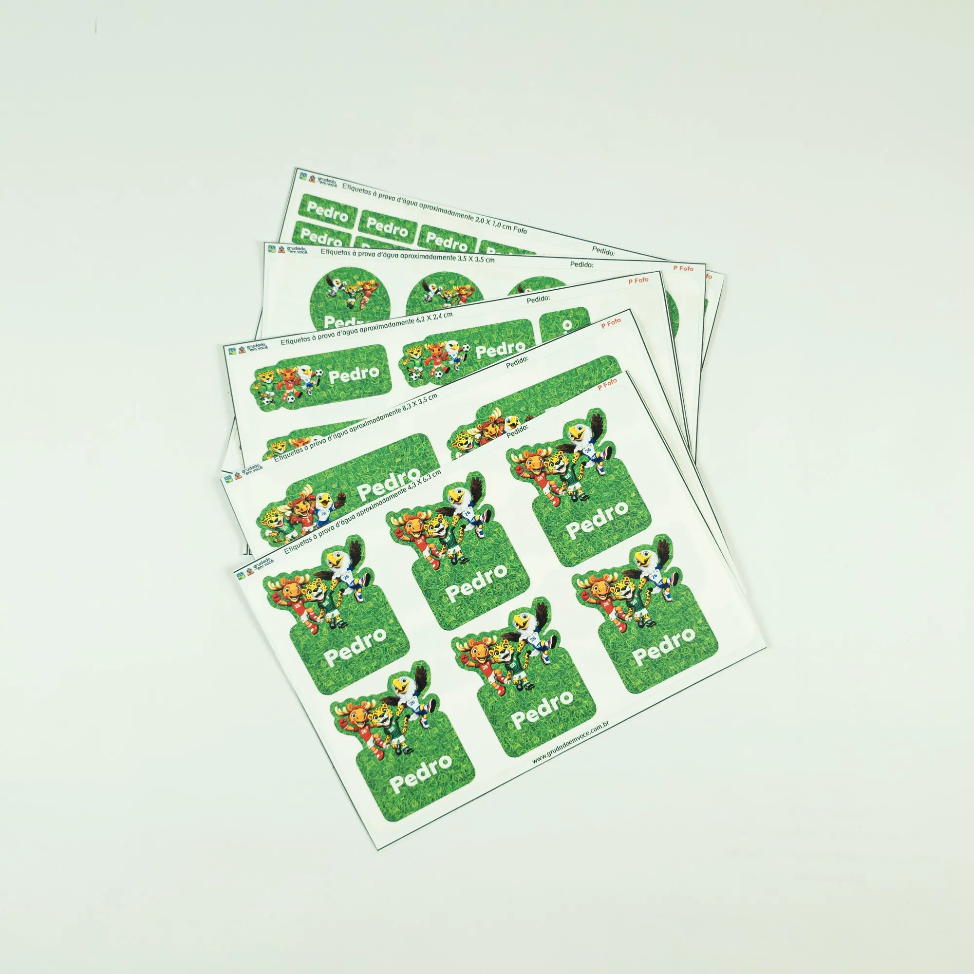 Etiquetas Kit Super Fofo - Copa do Mundo 2026