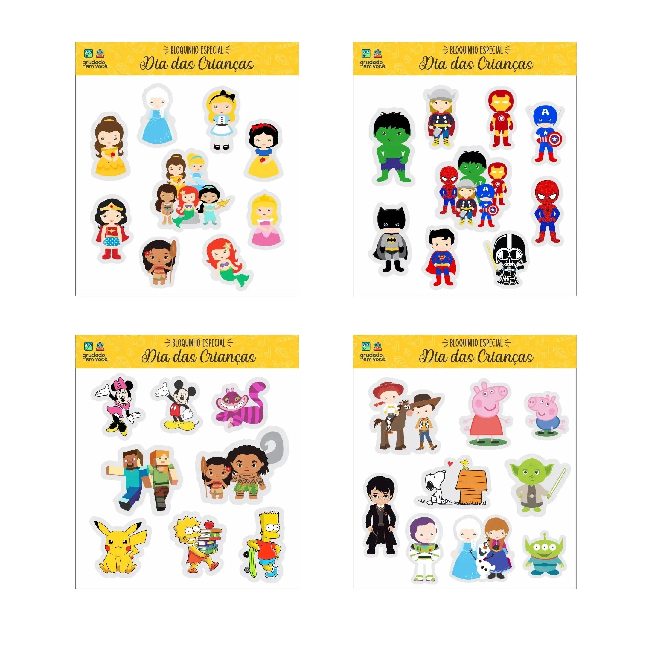 Adesivos Divertidos-Grudado em Você-Personalizados
