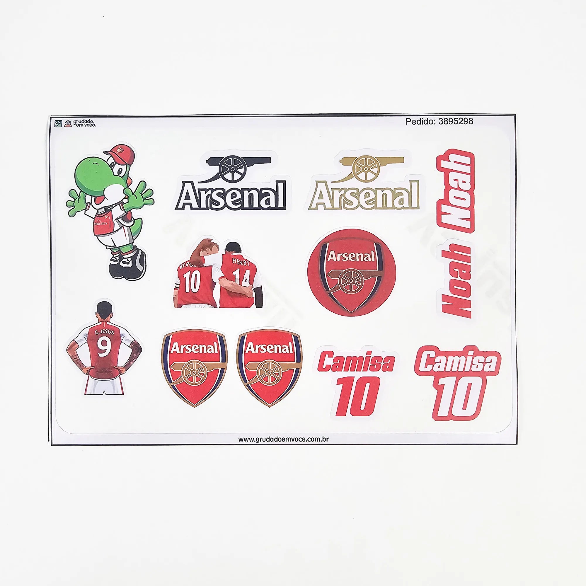 Combo Meu Craque Arsenal Personalizado