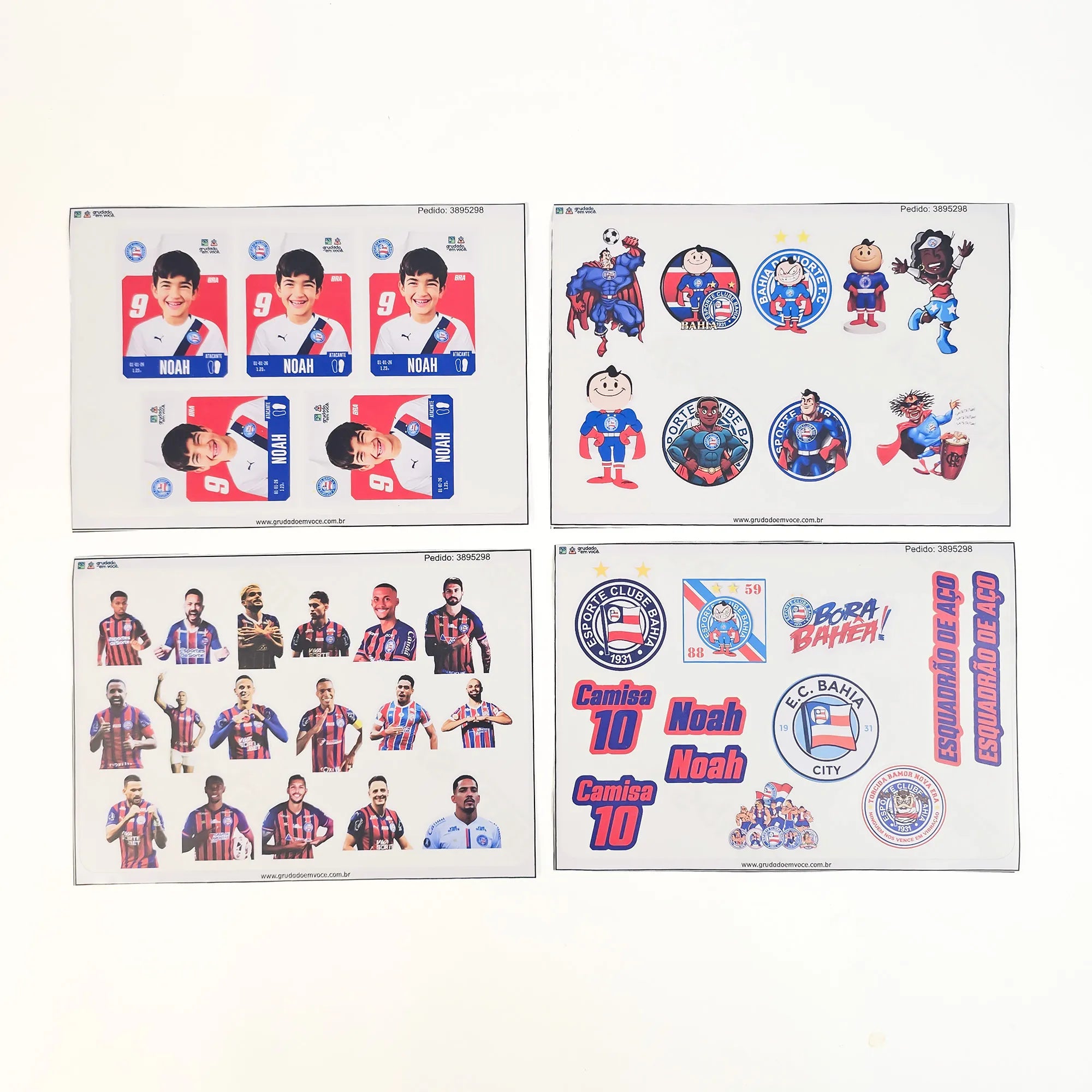 Combo Meu Craque Bahia Personalizado