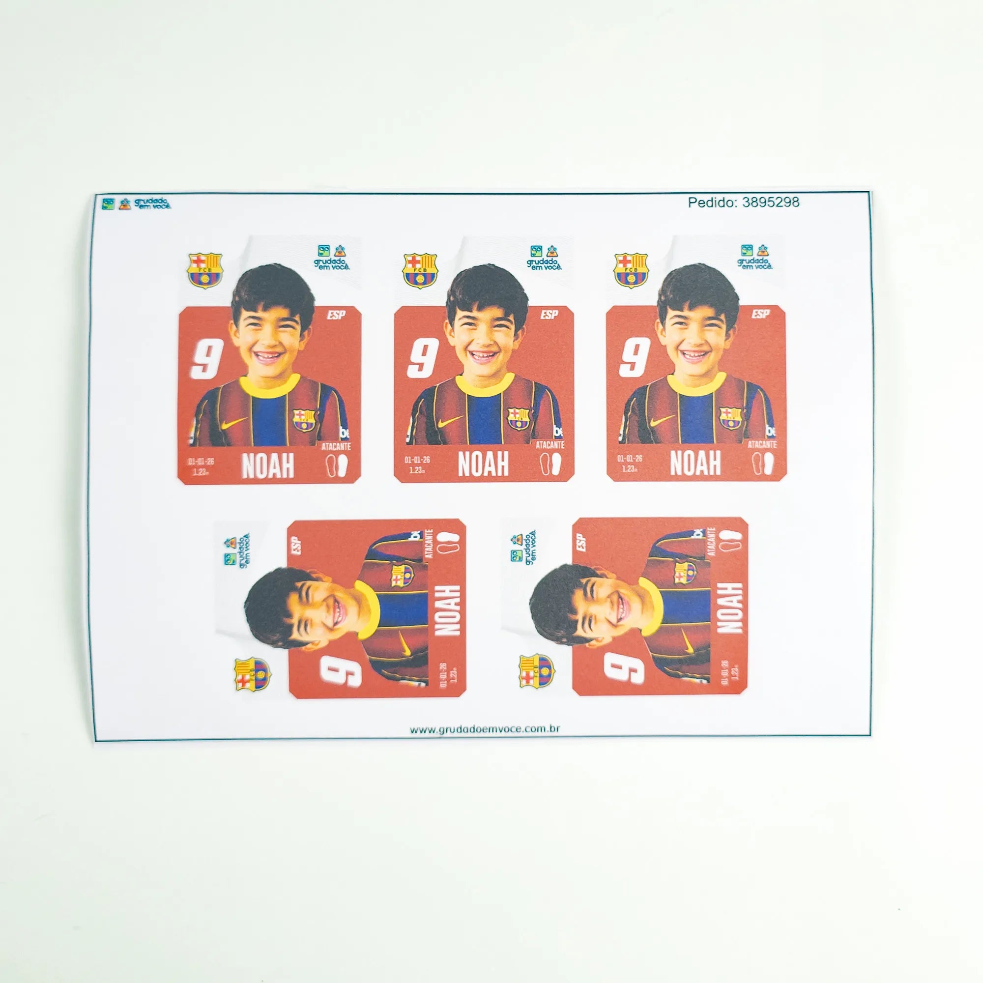 Combo Meu Craque Barcelona Personalizado