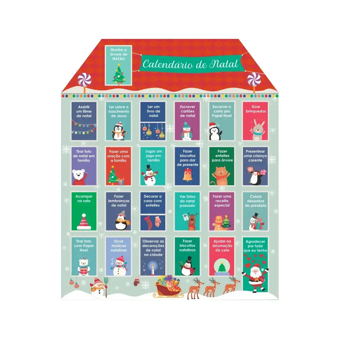 Calendário do Advento-Grudado em Você-Personalizados