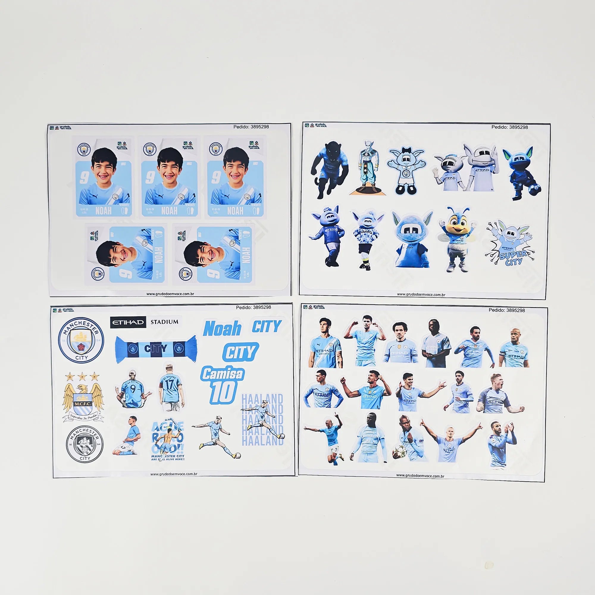 Combo Meu Craque Manchester City Personalizado