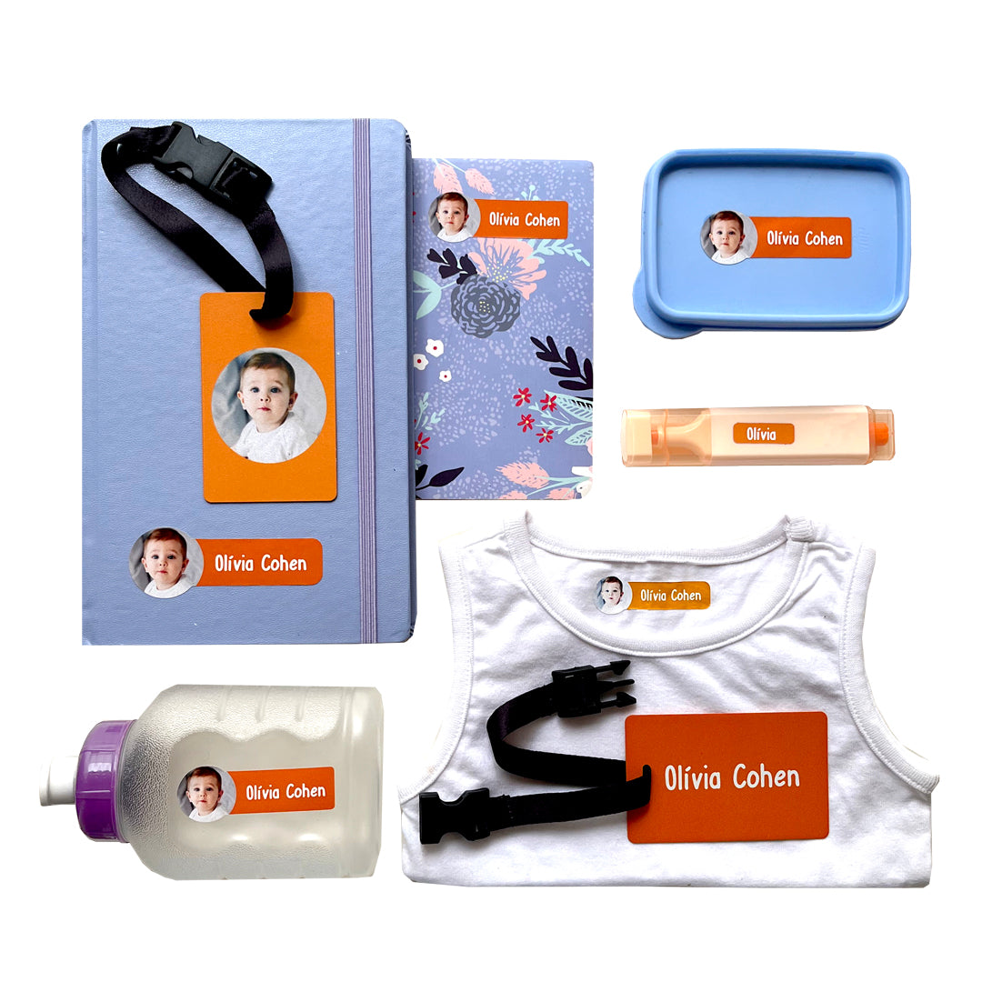 Kit de Etiquetas com Foto