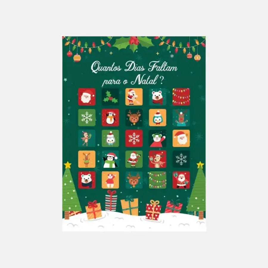 Contagem Regressiva para o Natal-Grudado em Você-Personalizados