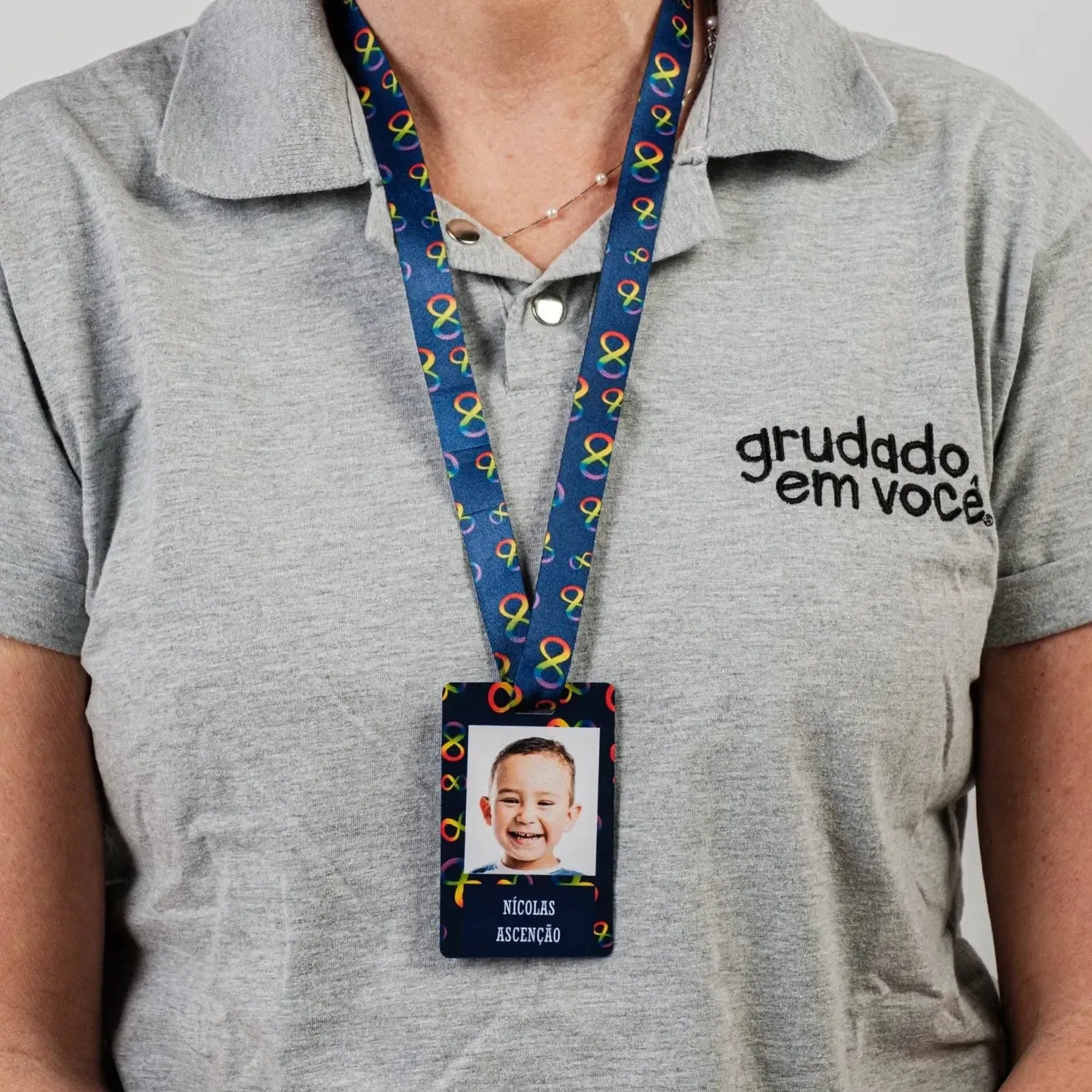 Crachá de Identificação-Grudado em Você-Personalizados