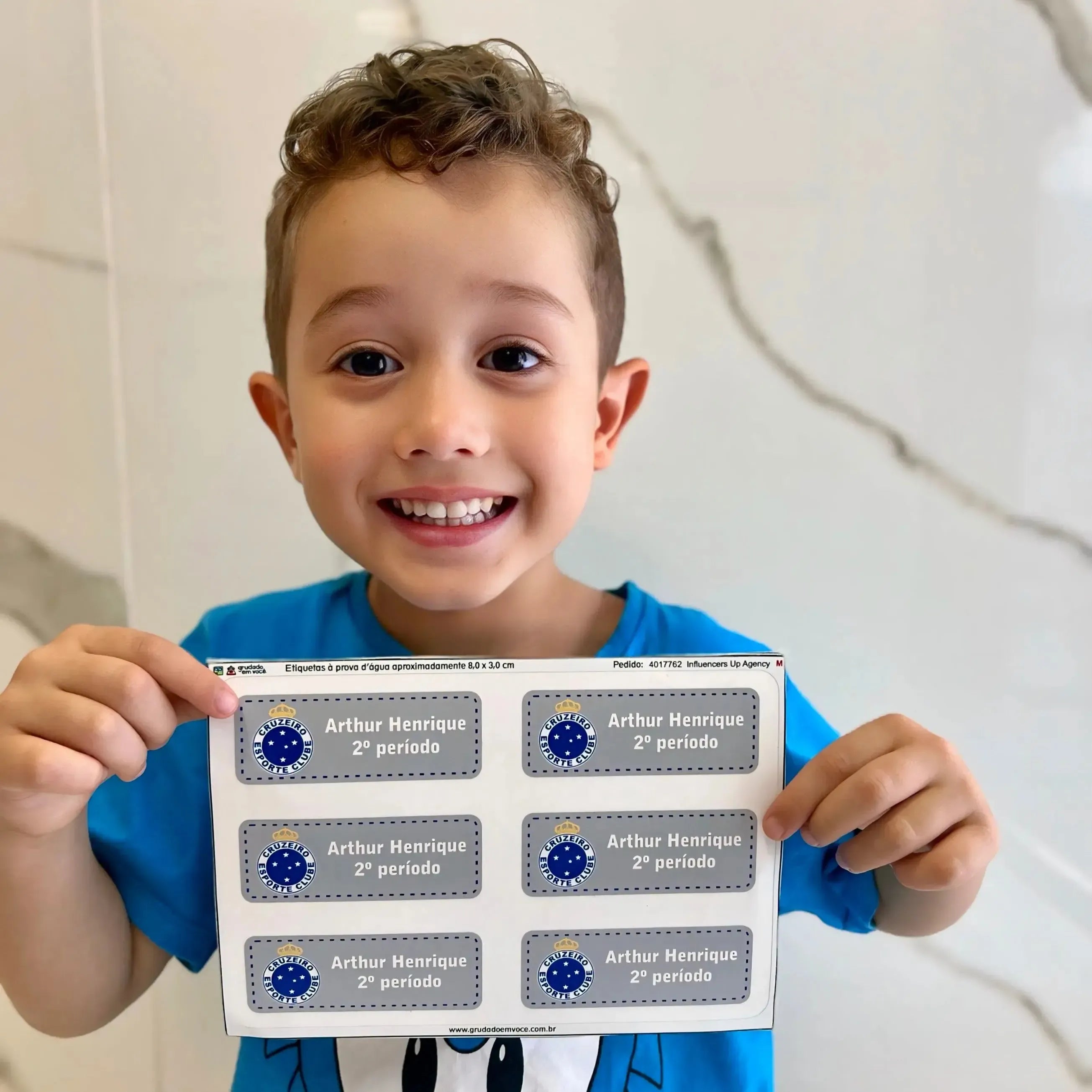 Etiqueta Grande Colorida-Grudado em Você-Personalizados