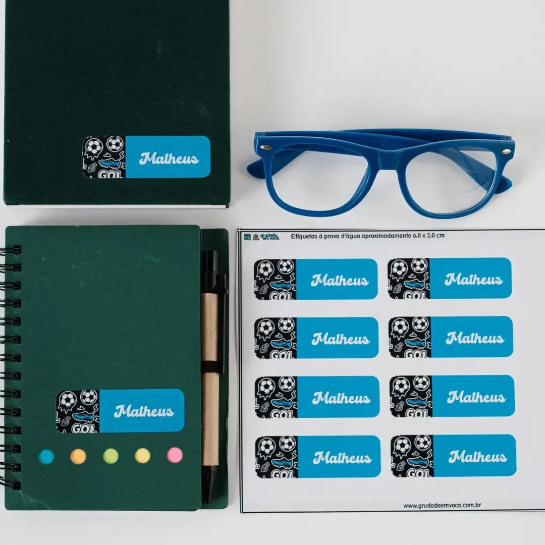 Etiqueta Média Colorida-Grudado em Você-Personalizados