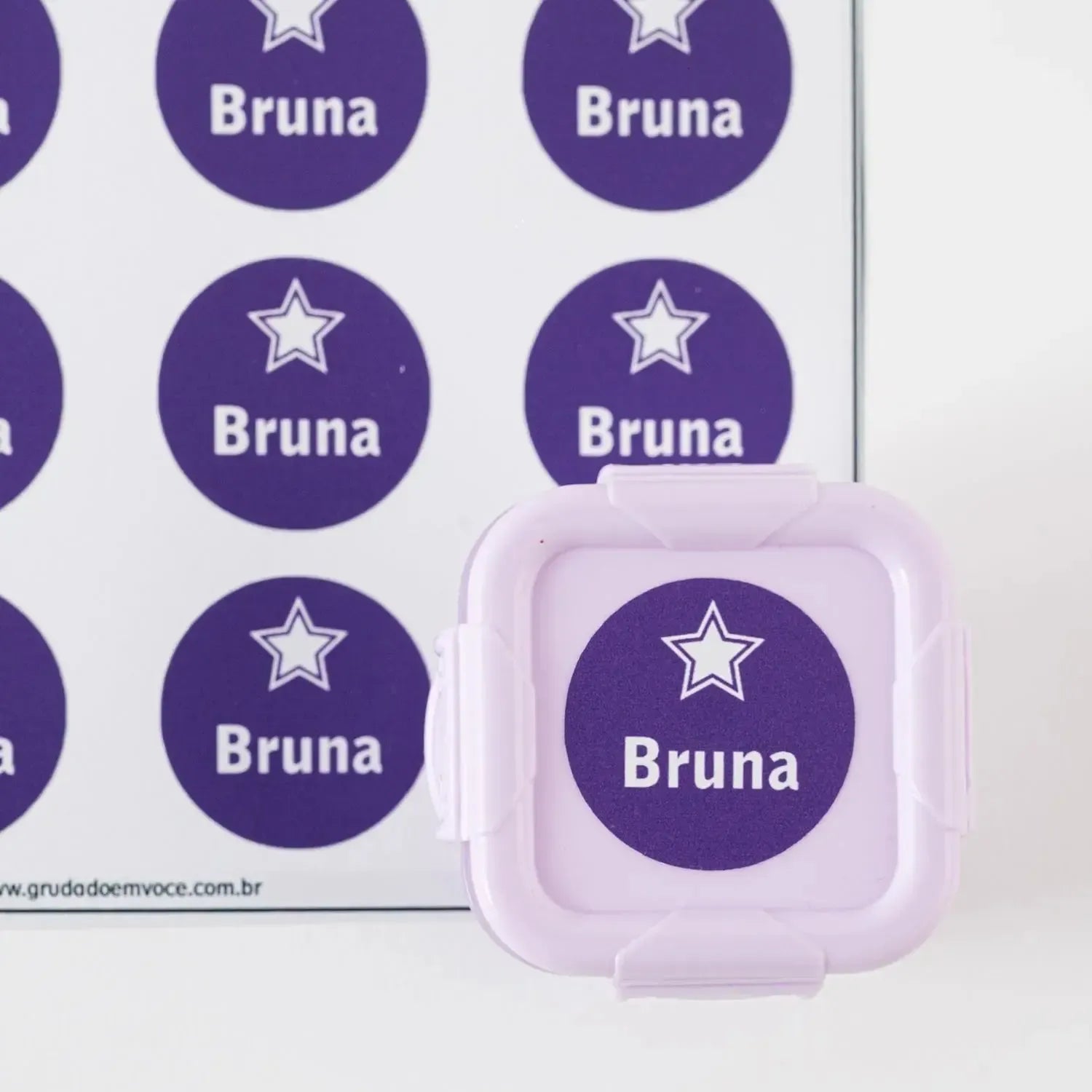 Etiqueta Redonda-Grudado em Você-Personalizados