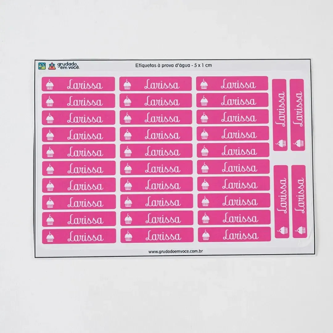 Etiqueta Retangular Fininha-Grudado em Você-Personalizados