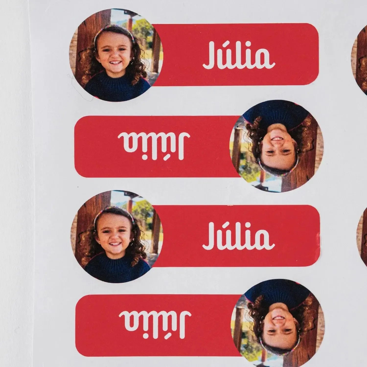 Etiqueta com Foto 8x3-Grudado em Você-Personalizados