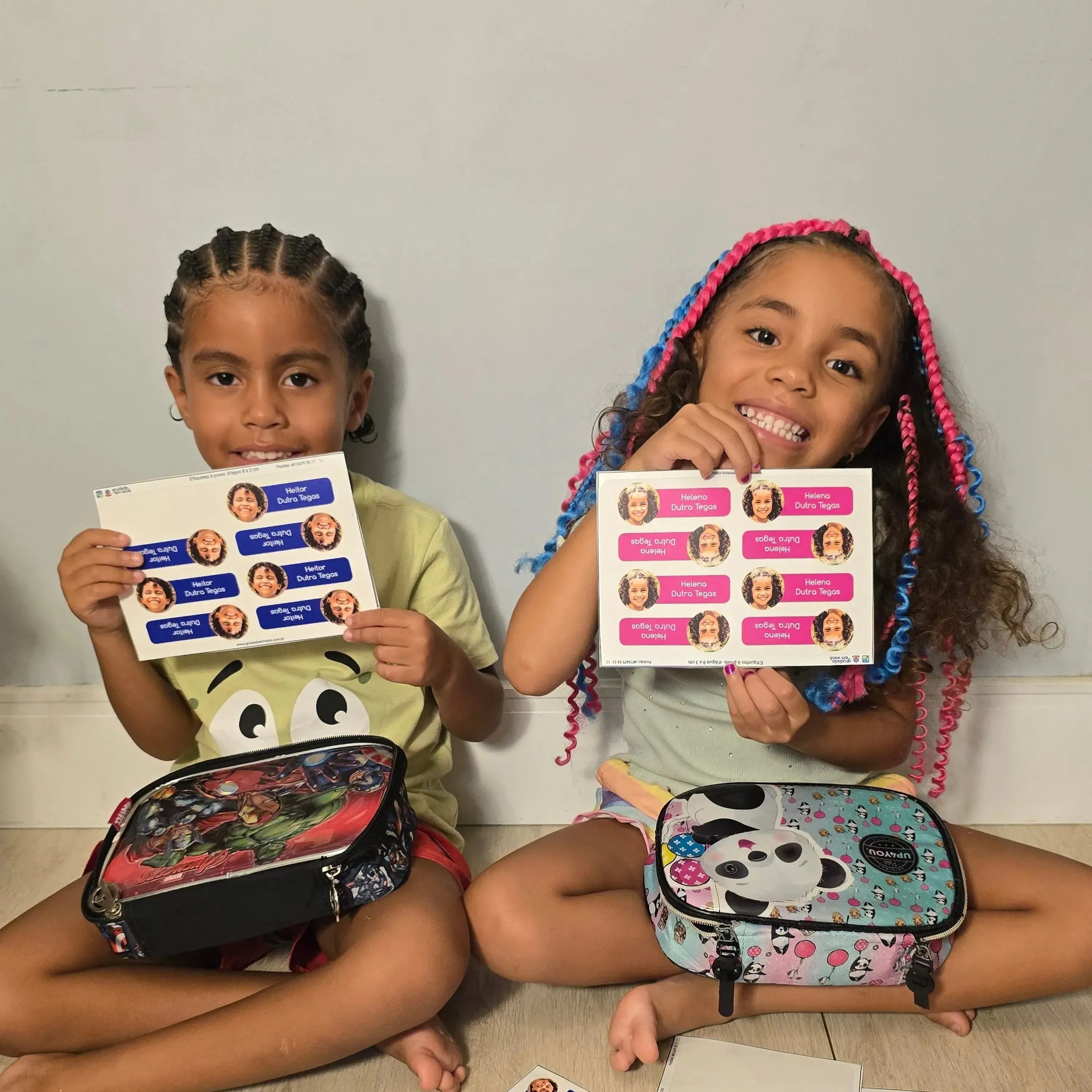 Etiqueta com Foto 8x3-Grudado em Você-Personalizados