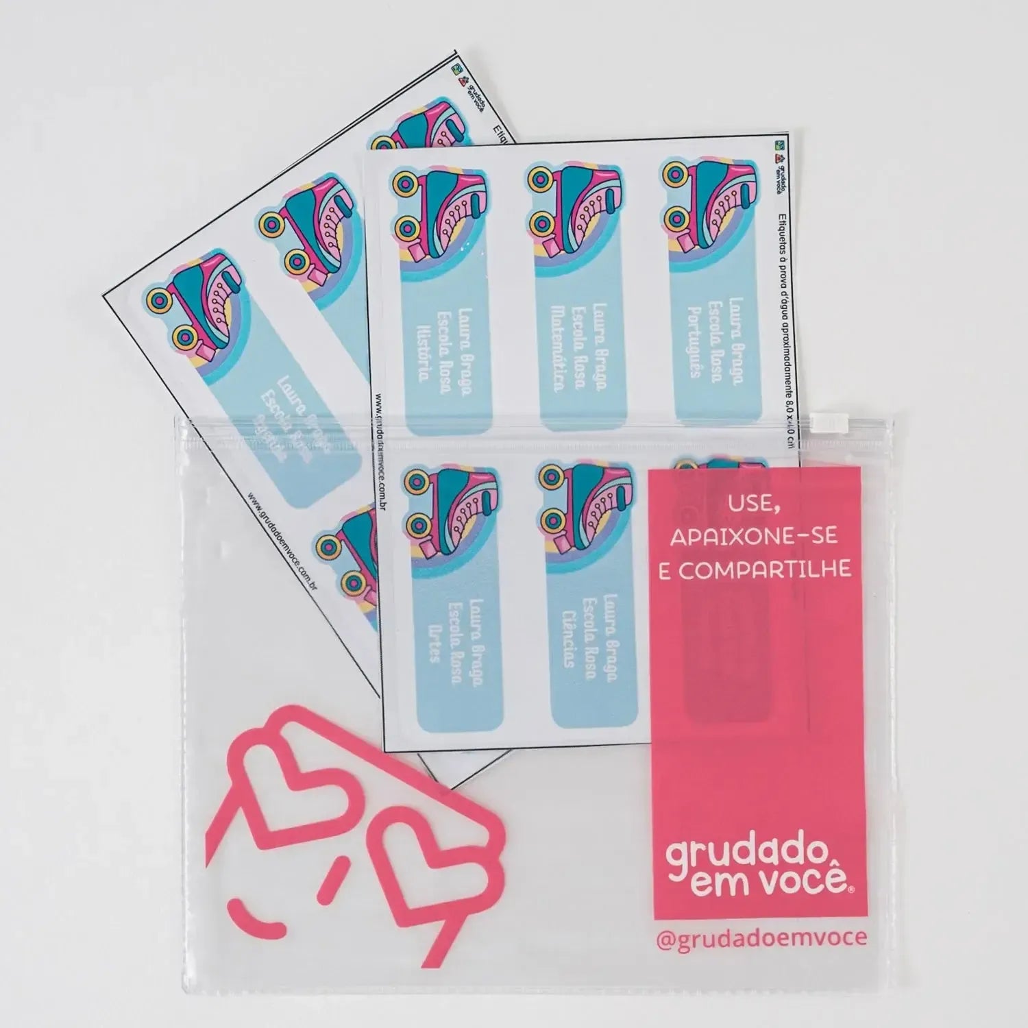 Etiqueta para Caderno-Grudado em Você-Personalizados