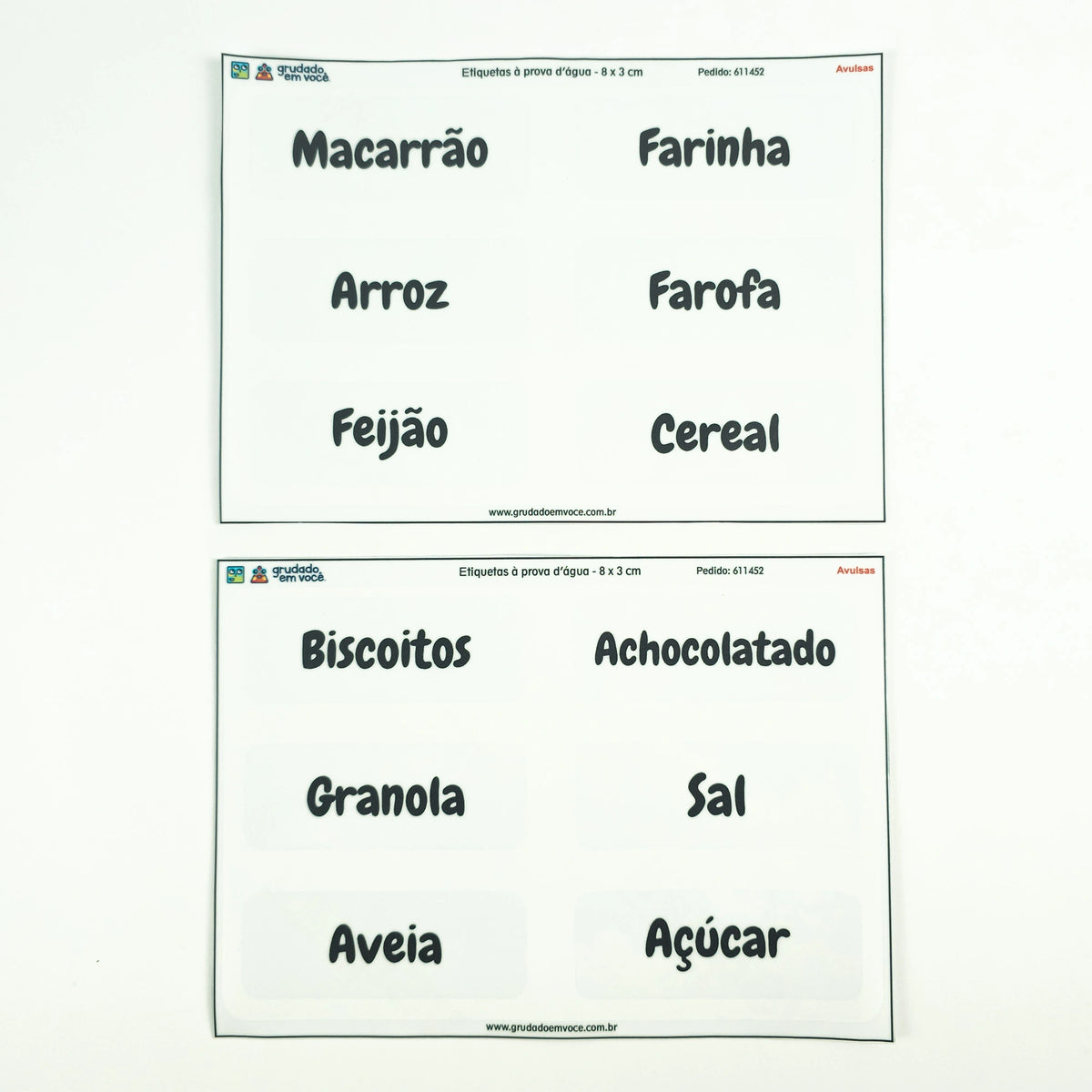 Etiquetas Personalizadas para Potes