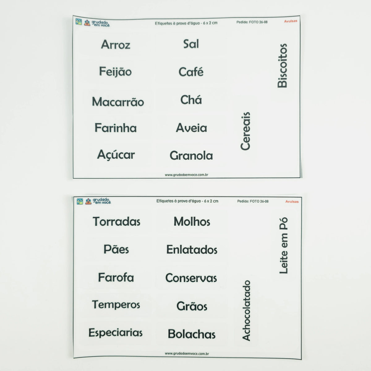 Etiquetas Personalizadas para Cozinha