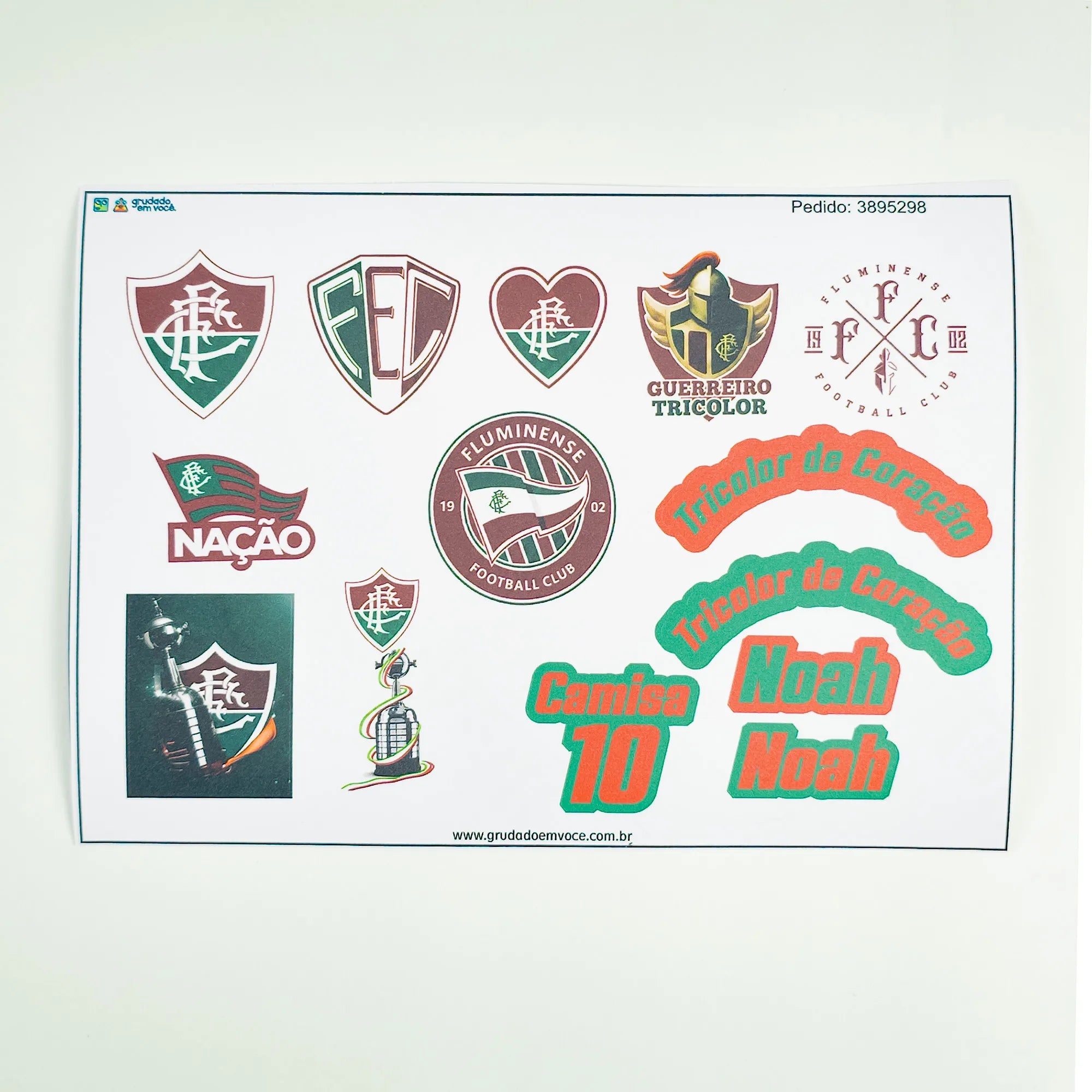 Combo Meu Craque Fluminense Personalizado