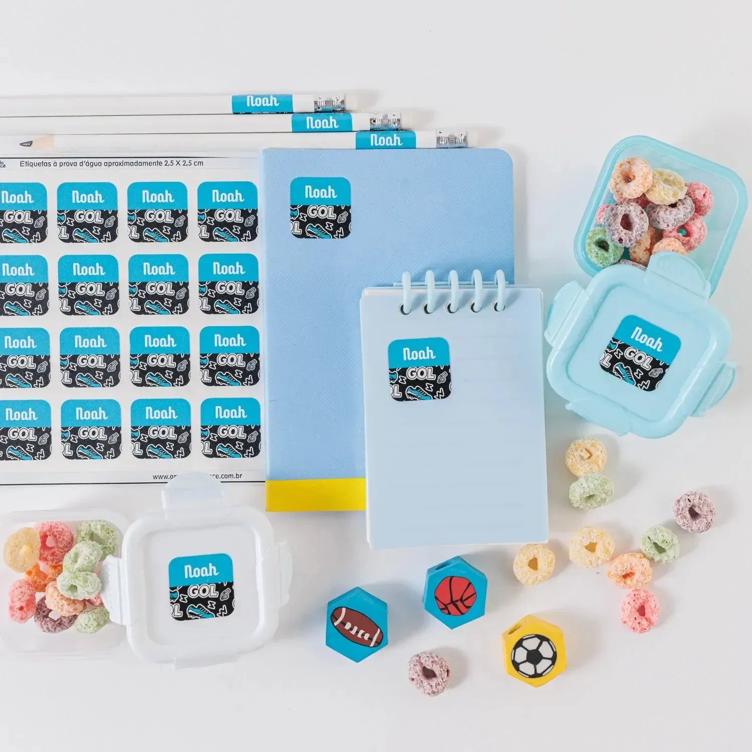 Etiqueta Quadrada Colorida