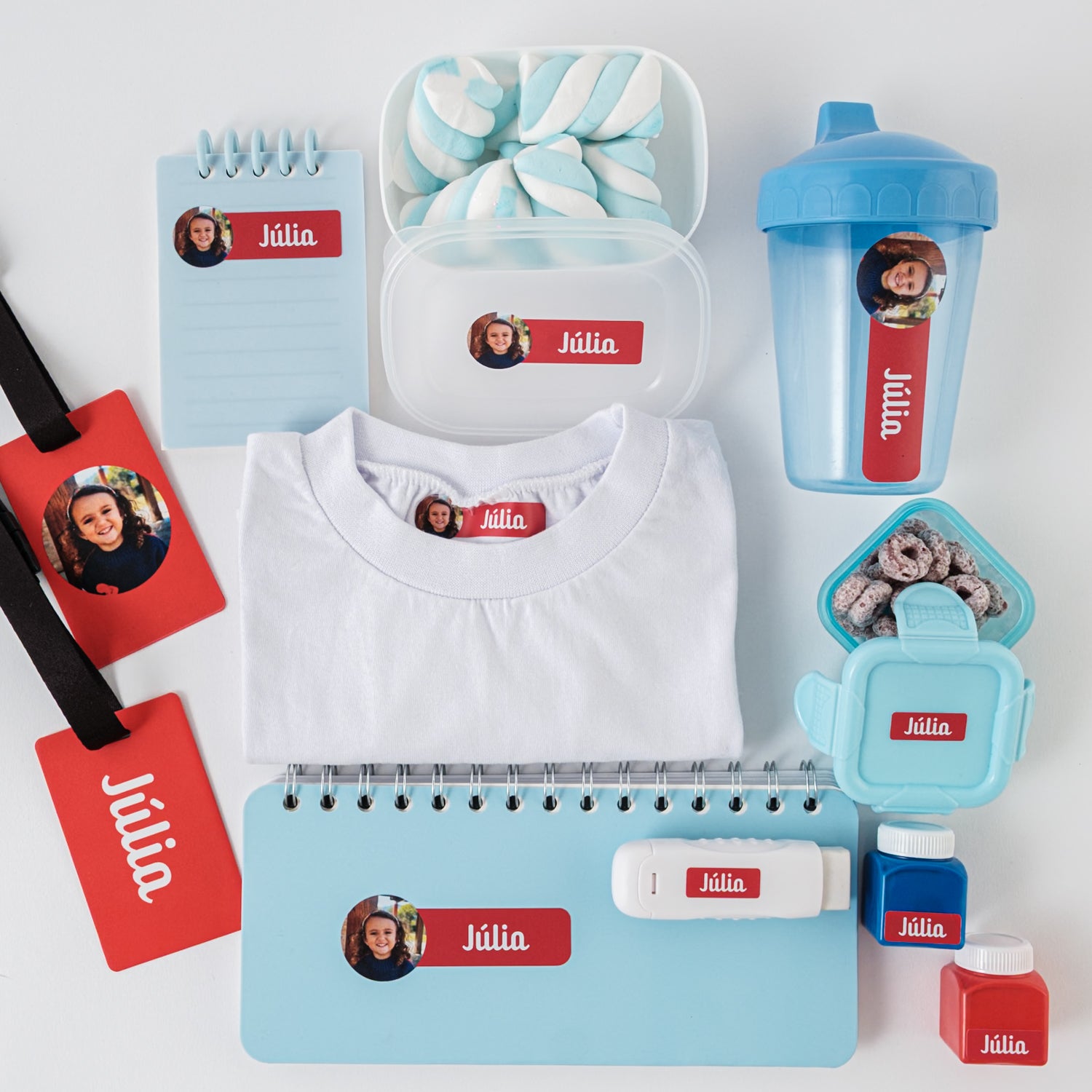 Kit de Etiquetas com Foto